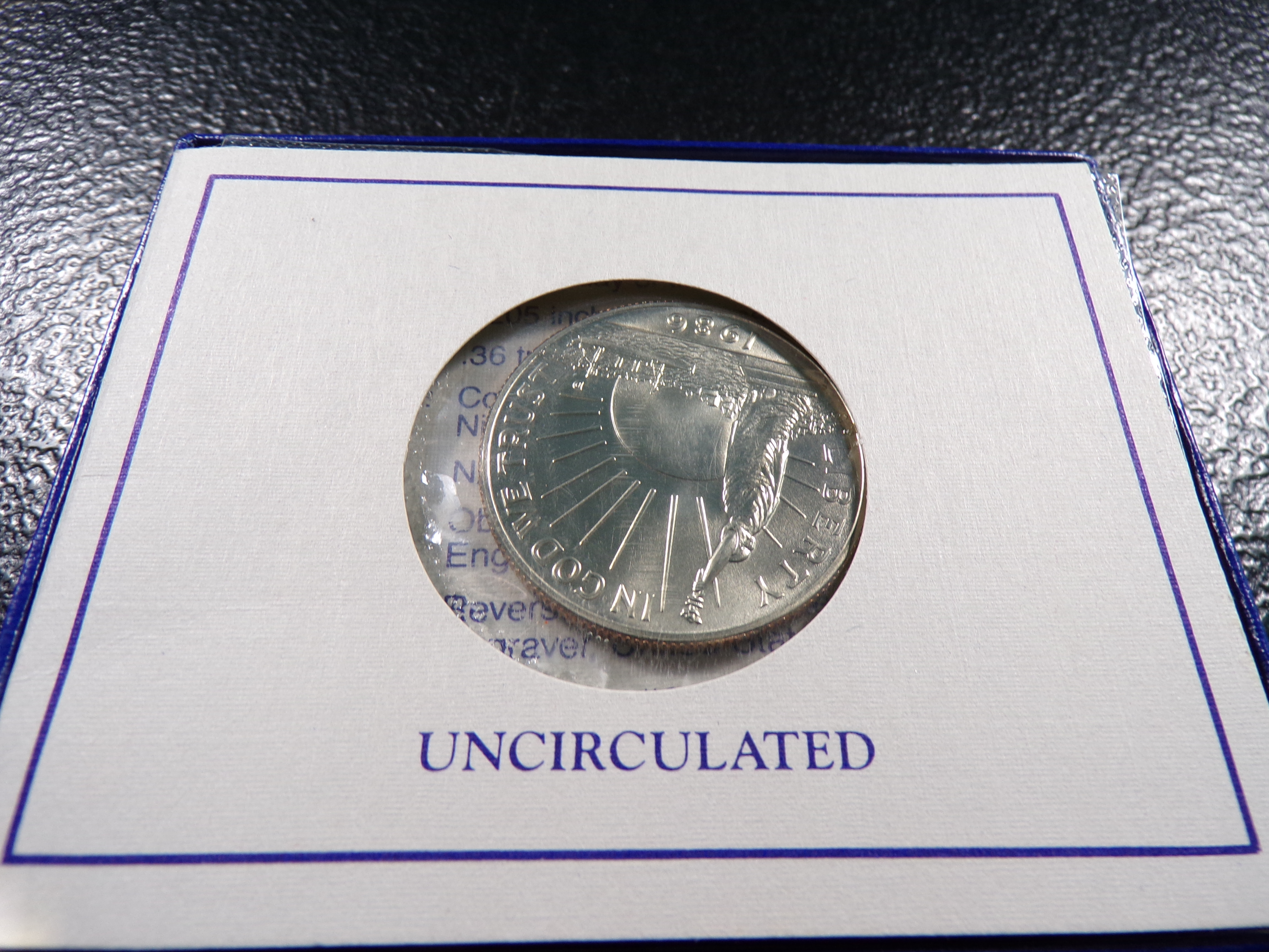 1986-D STATUE OF LIBERTY HALF DOLLAR