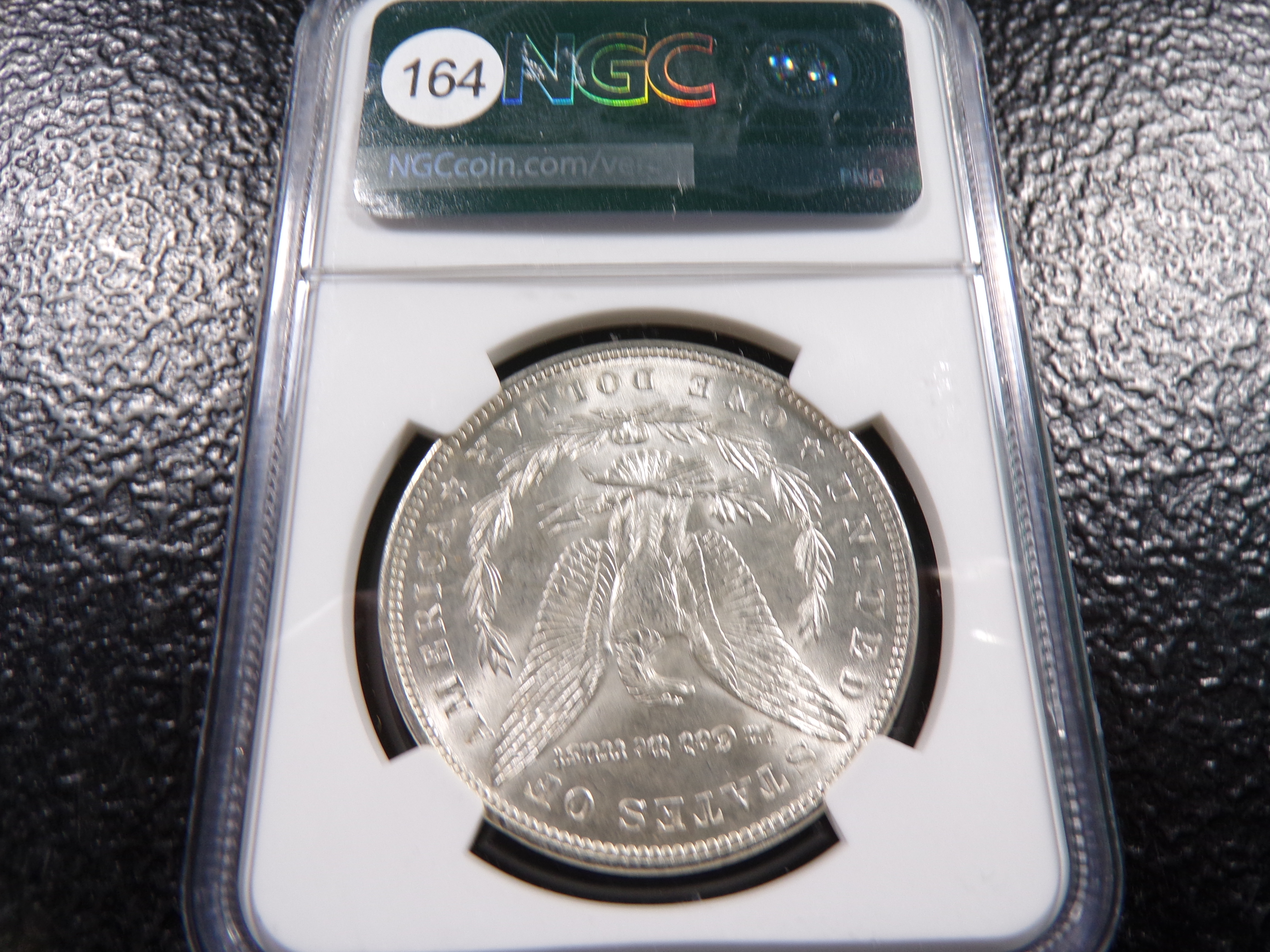 1890 NGC MS63 MORGAN SILVER DOLLAR