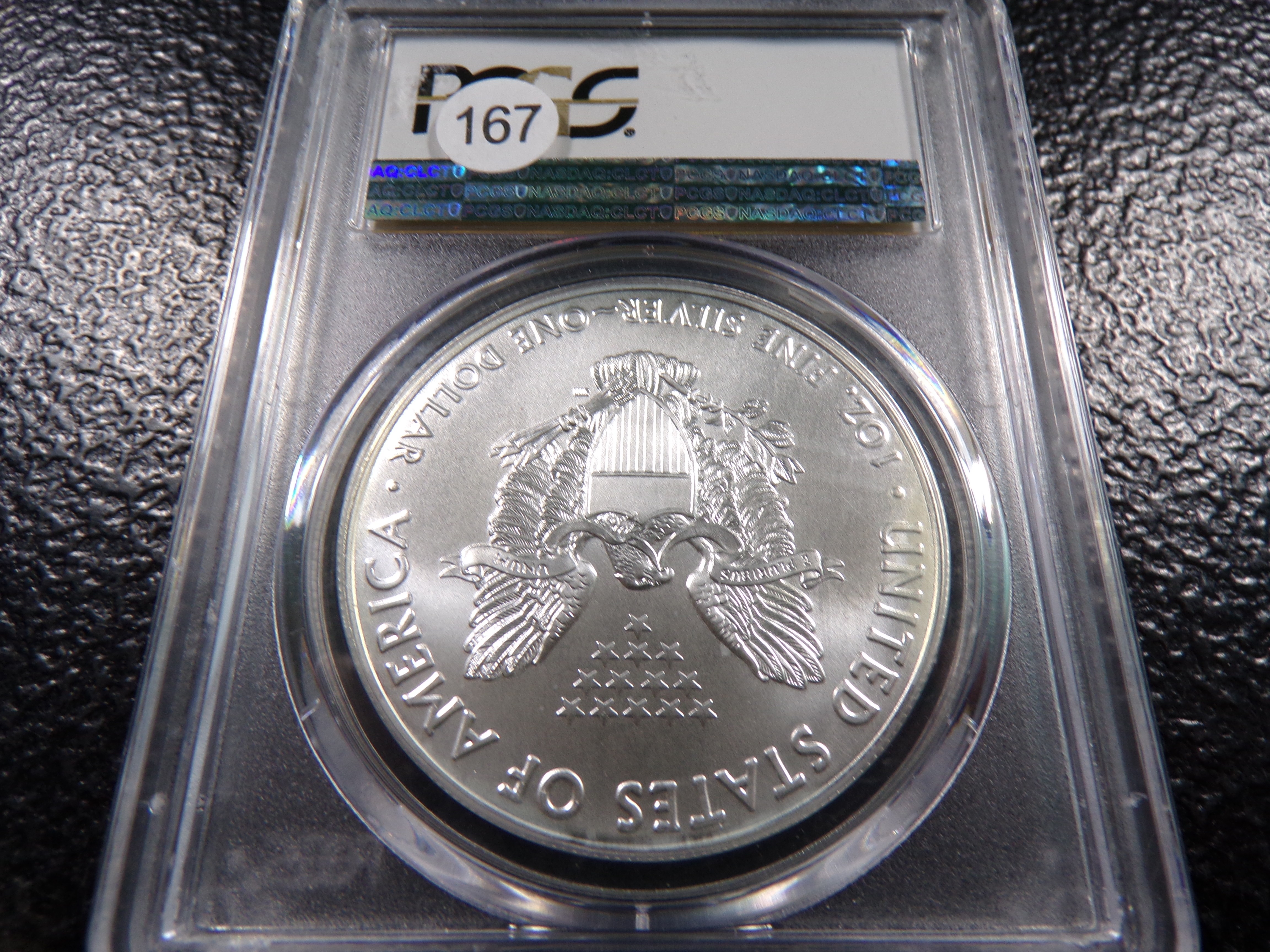 2017 PCGS BRILLIANT UNCIRCULATED AMERICAN SILVER EAGLE DOLLAR