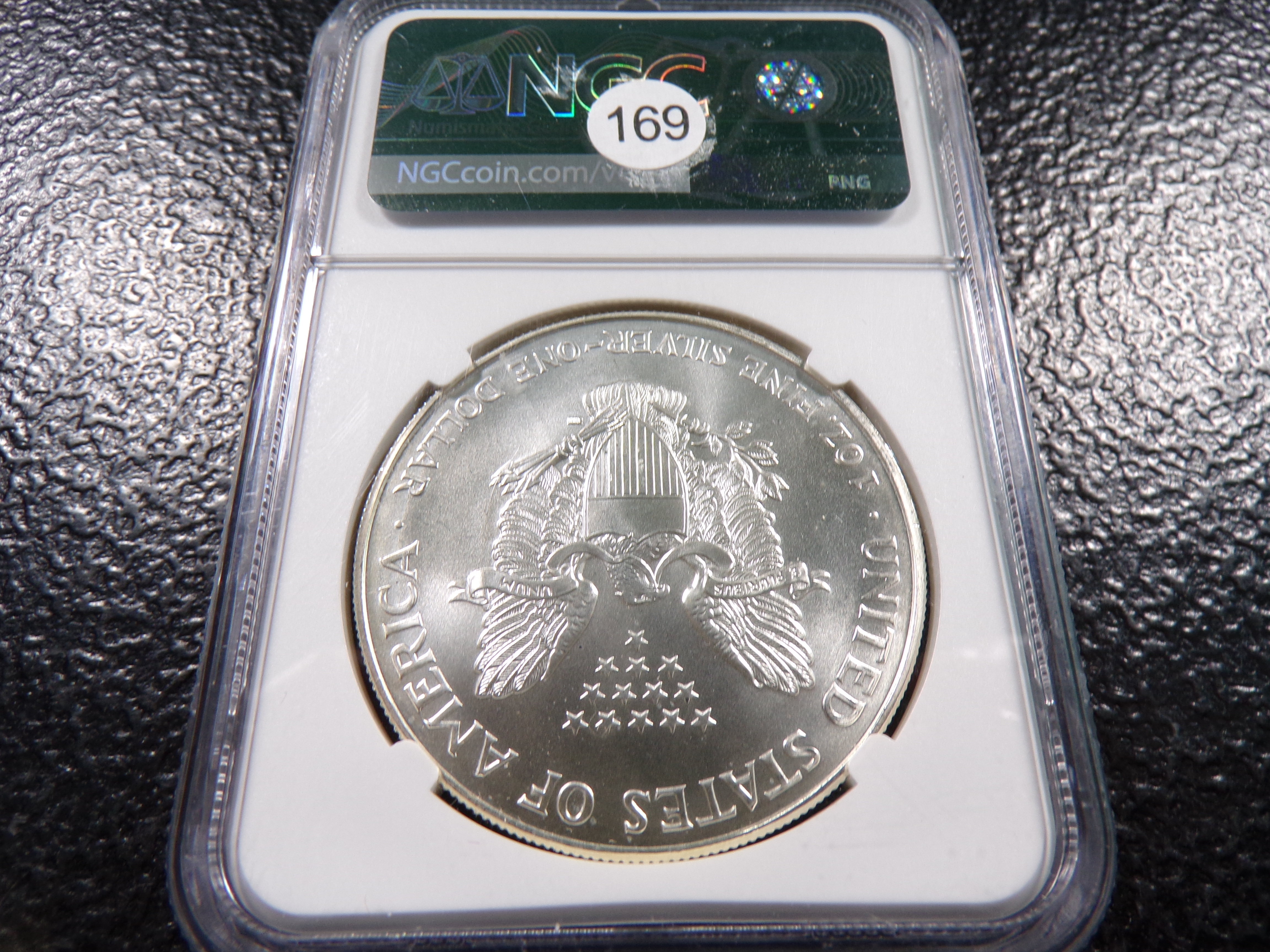 1994 NGC MS69 KEY DATE AMERICAN SILVER EAGLE DOLLAR
