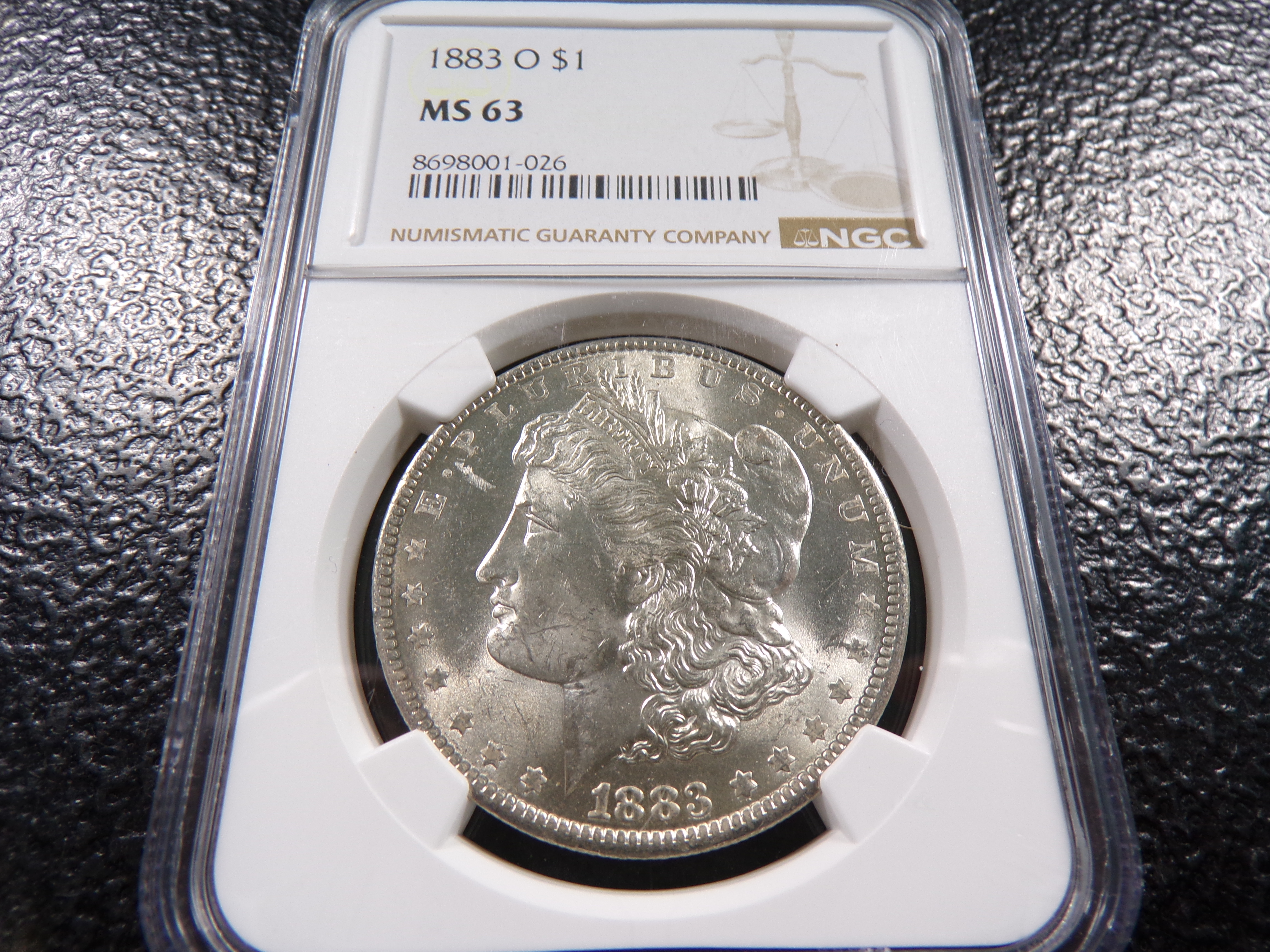 1883-O NGC MS63 MORGAN SILVER DOLLAR