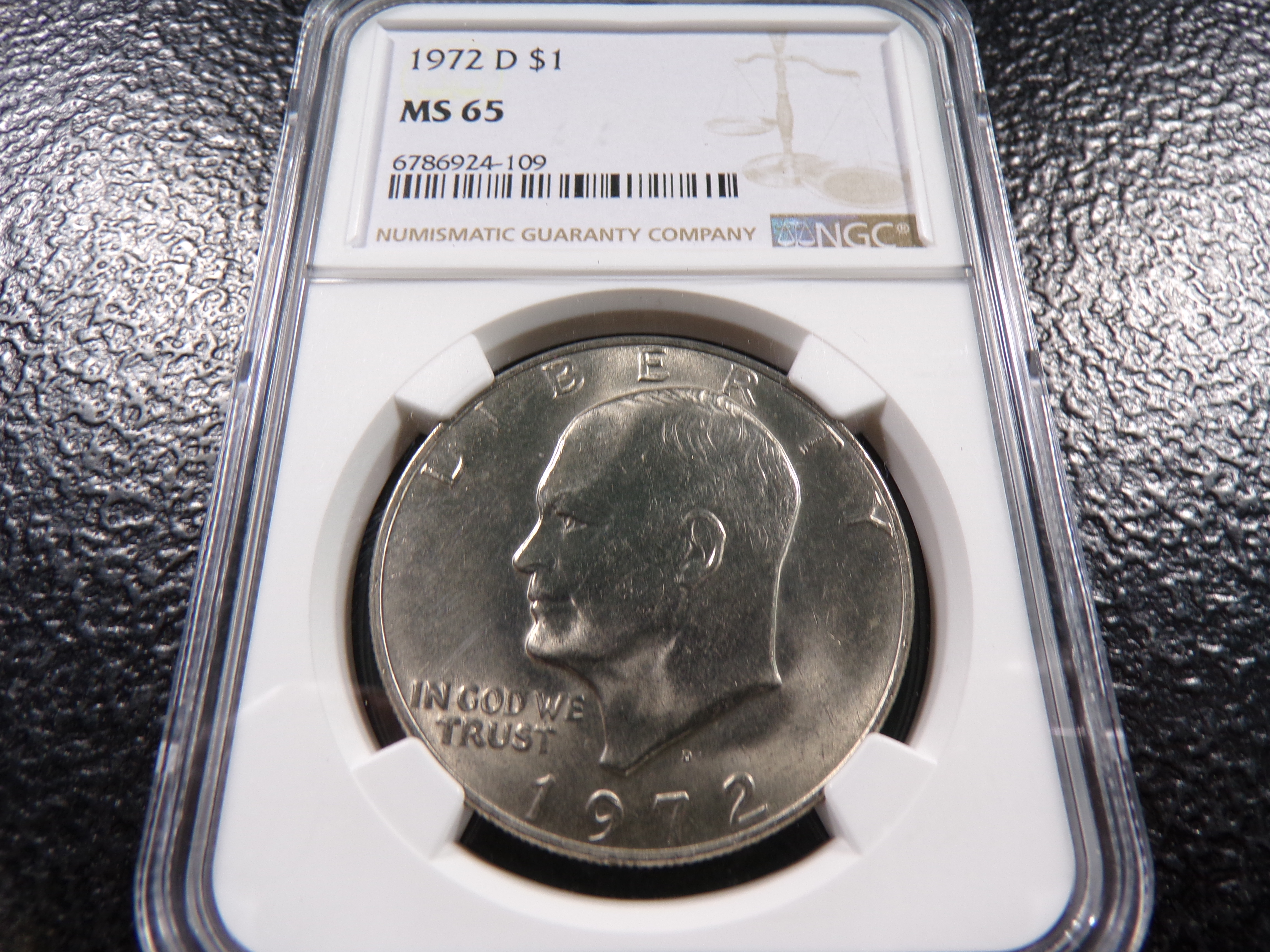 1972-D NGC MS65 EISENHOWER DOLLAR
