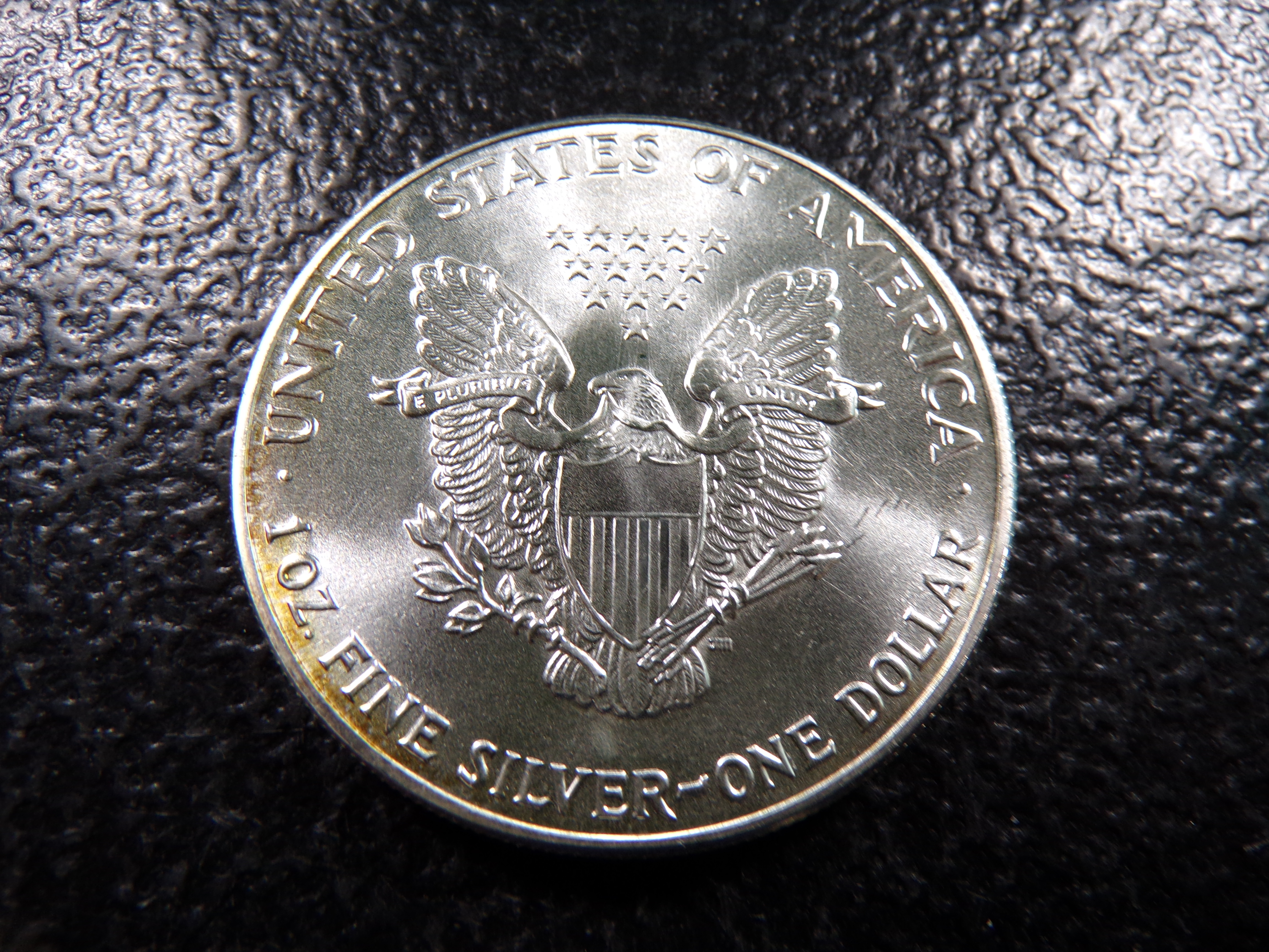 1986 KEY DATE AMERICAN SILVER EAGLE DOLLAR *1 OZ. FINE SILVER