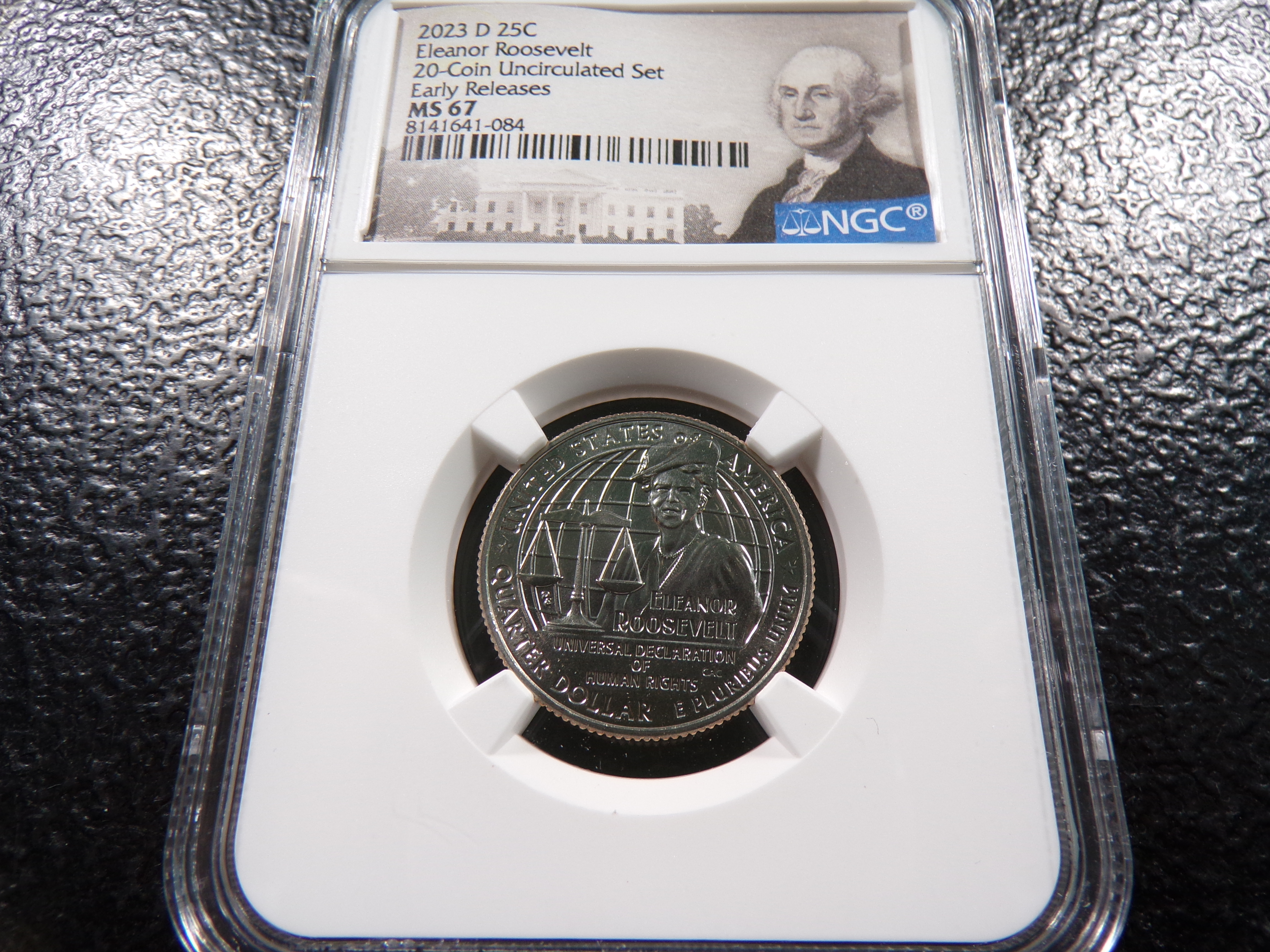 2023-D NGC MS67 ELEANOR ROOSEVELT EARLY RELEASES QUARTER