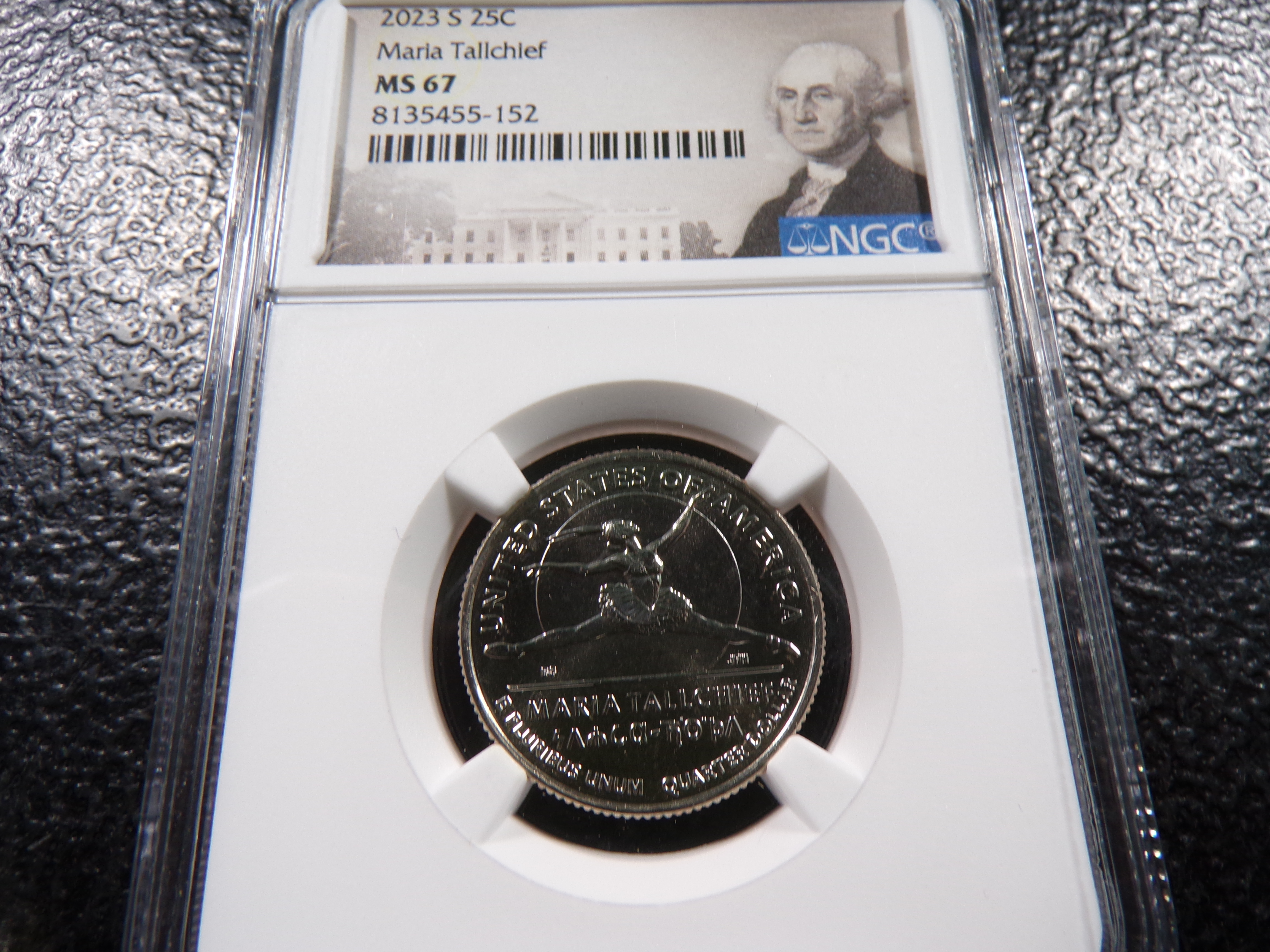 2023-S NGC MS67 MARIA TALLCHIEF QUARTER