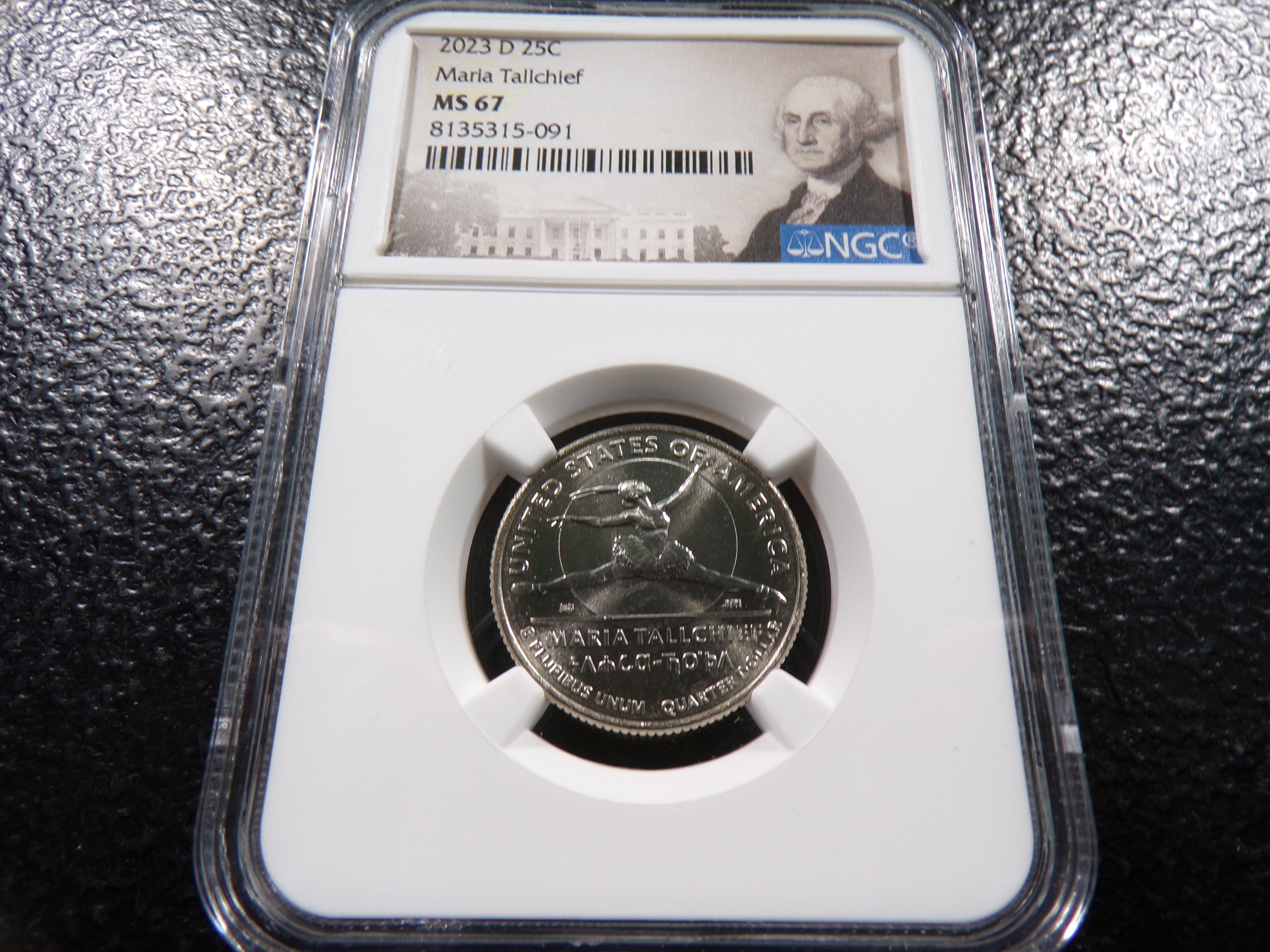 2023-D NGC MS67 MARIA TALLCHIEF QUARTER