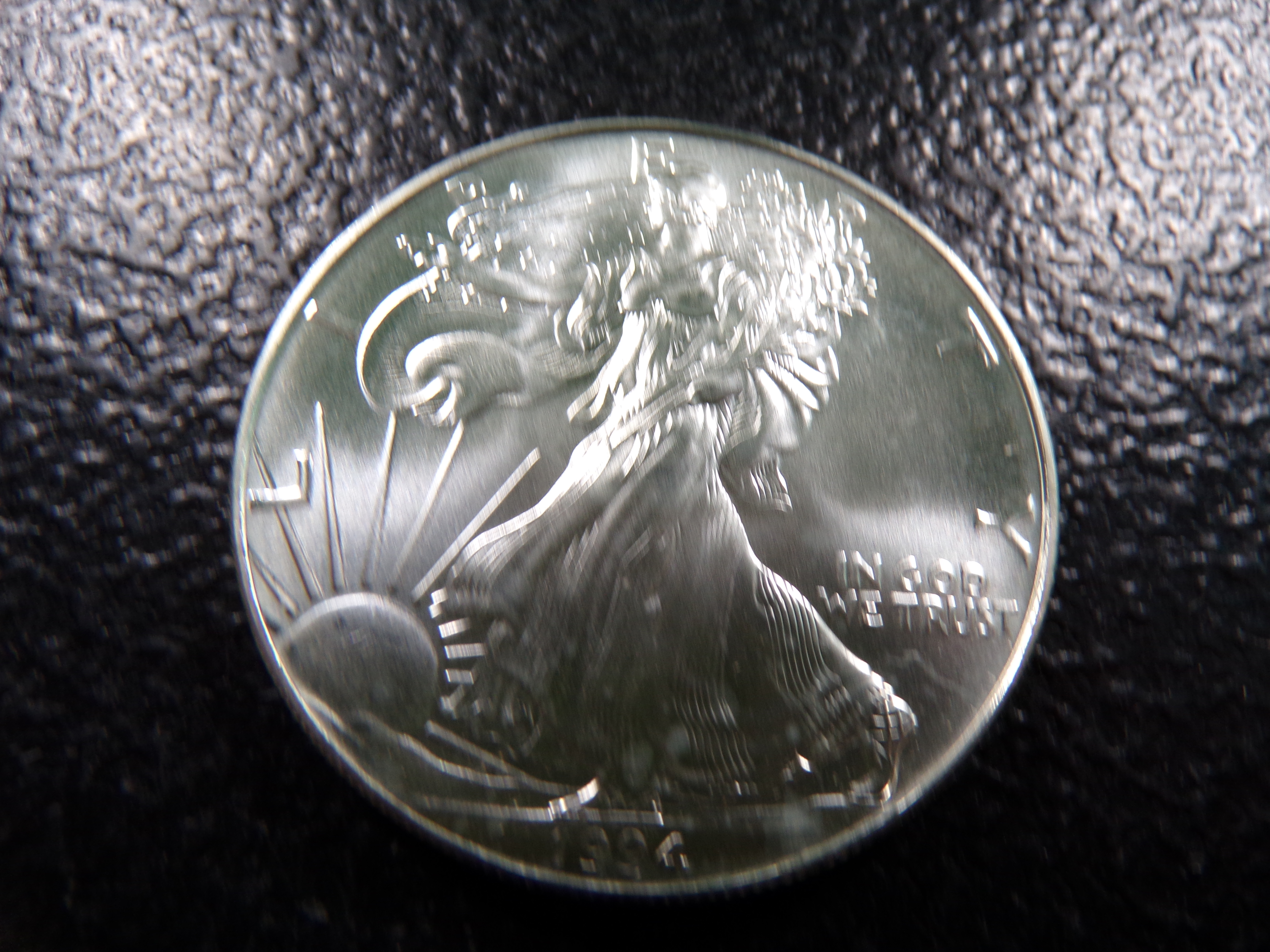 1994 KEY DATE AMERICAN SILVER EAGLE DOLLAR *1 OZ. FINE SILVER