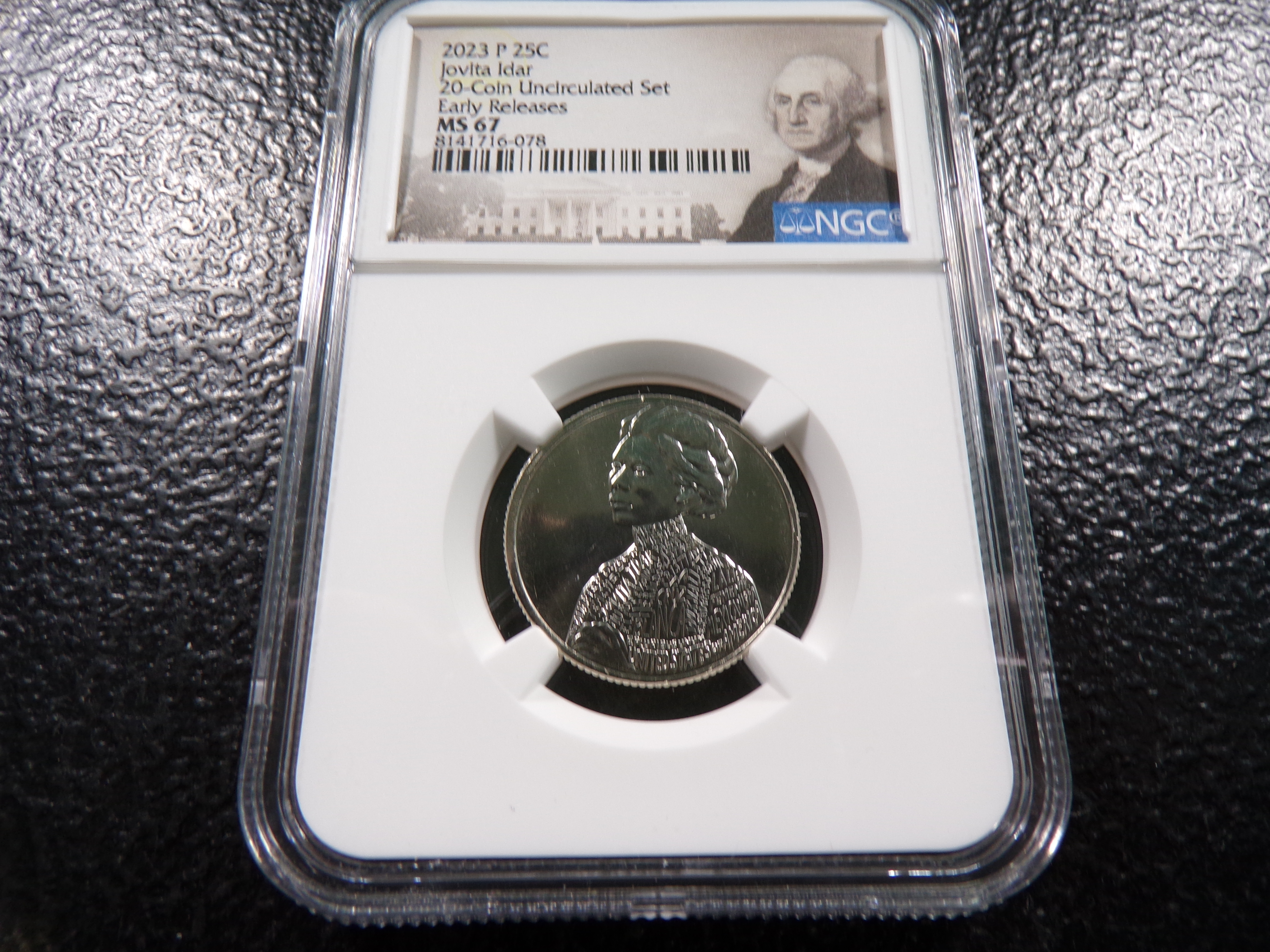 2023-P NGC MS67 JOVITA IDAR QUARTER