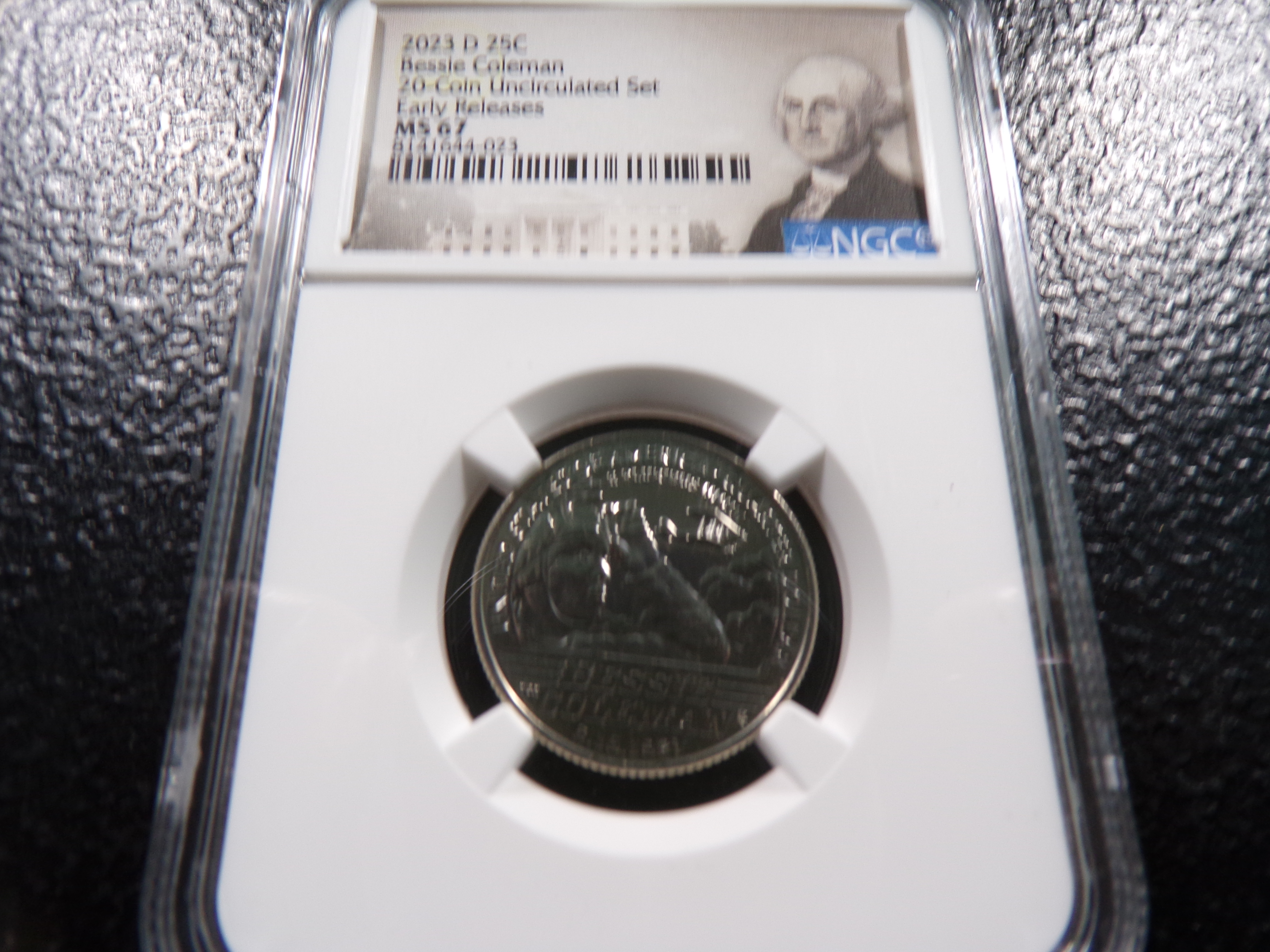 2023-D NGC MS67 BESSIE COLEMAN QUARTER