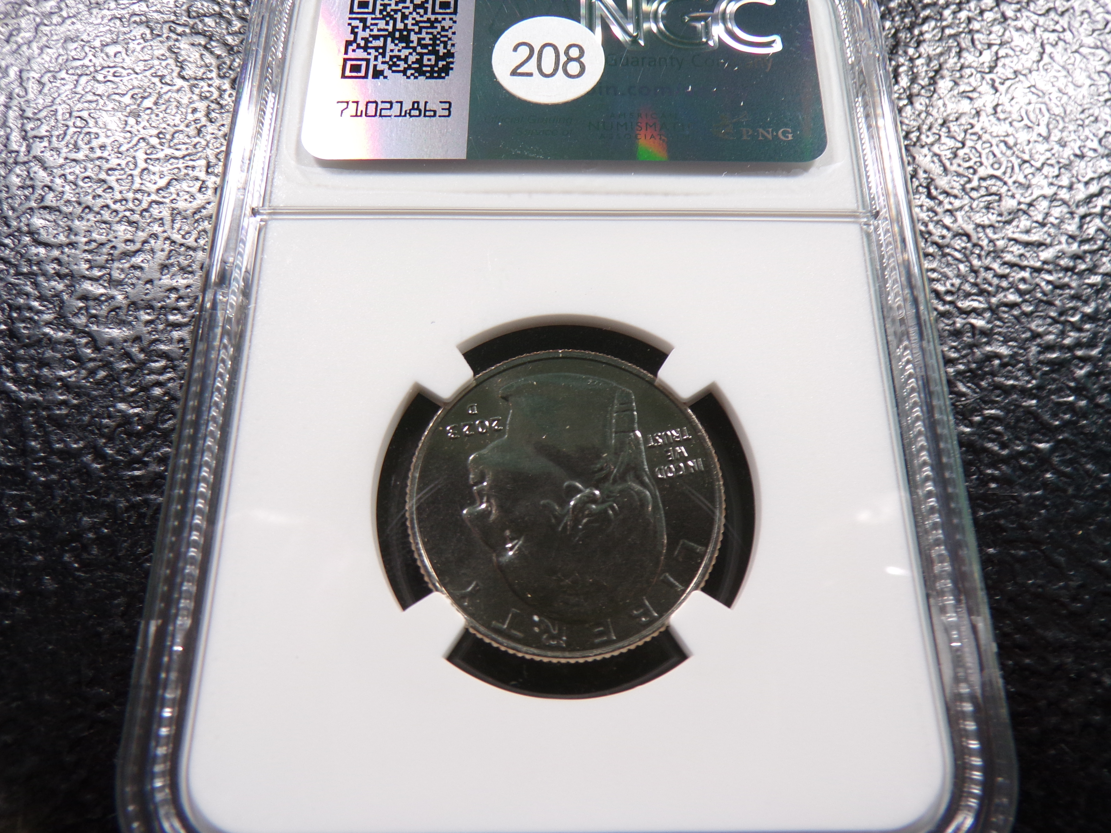 2023-D NGC MS67 BESSIE COLEMAN QUARTER