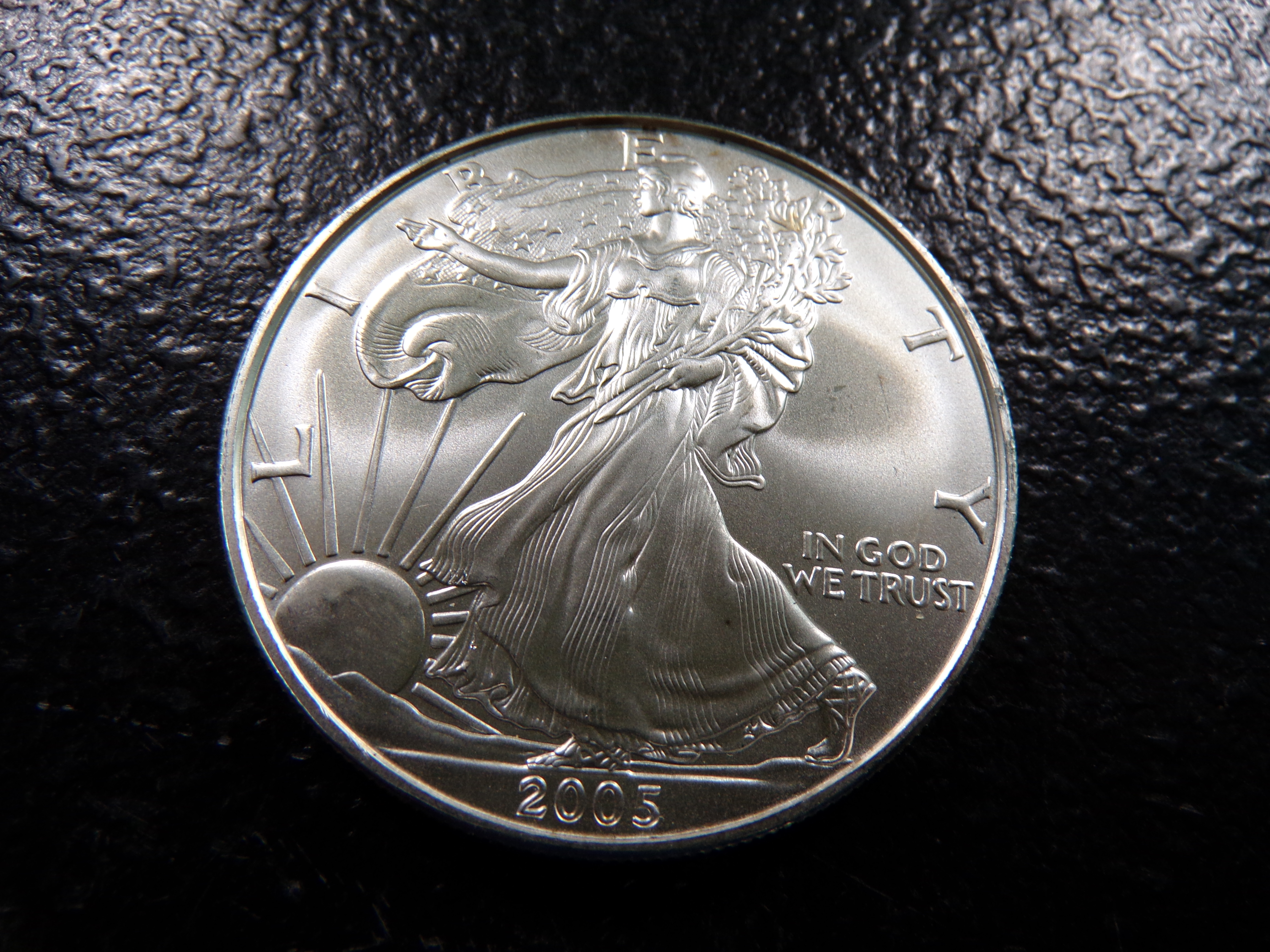 2005 AMERICAN SILVER EAGLE DOLLAR *1 OZ. FINE SILVER