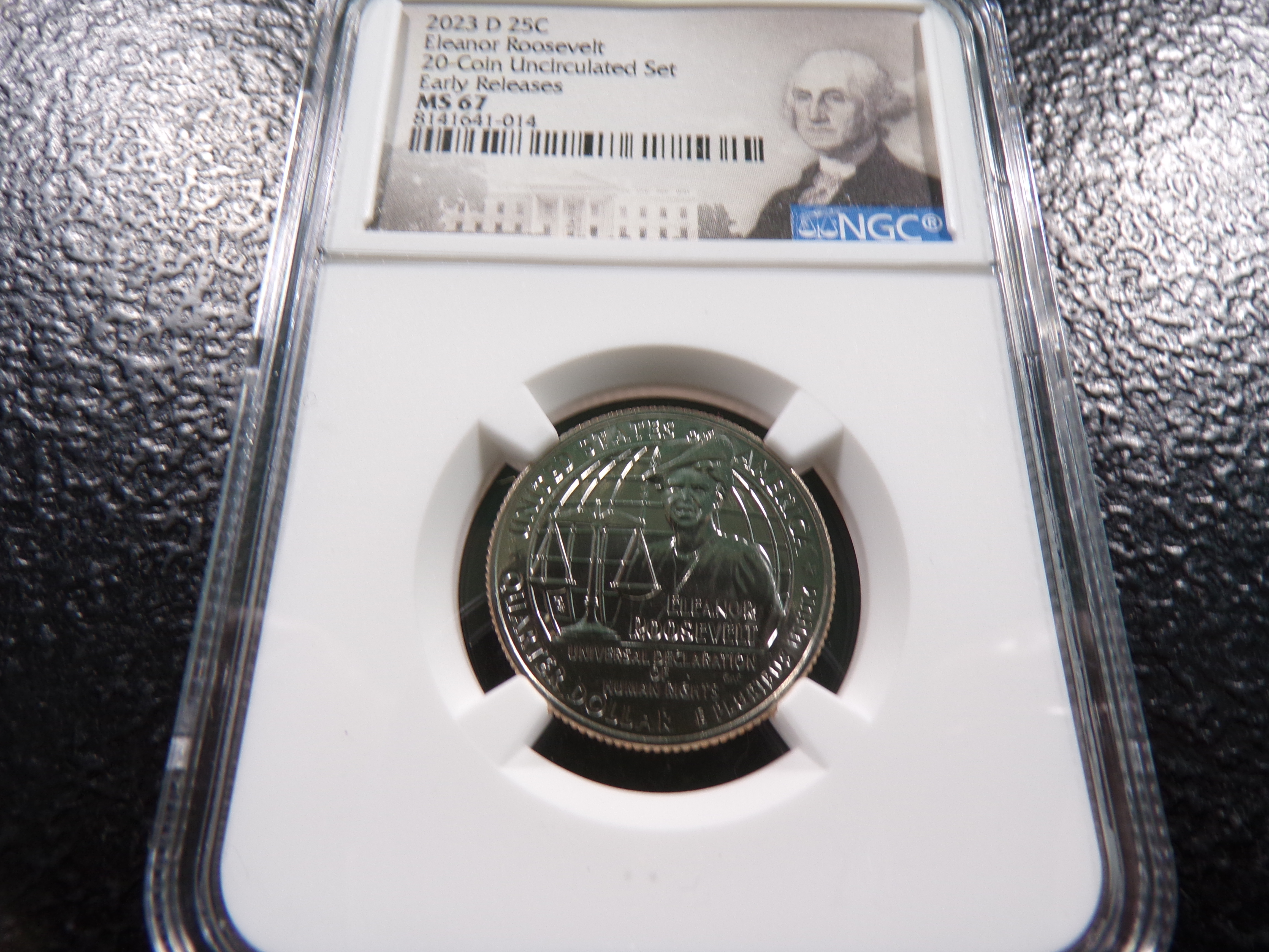 2023-D NGC MS67 ELEANOR ROOSEVELT EARLY RELEASES QUARTER