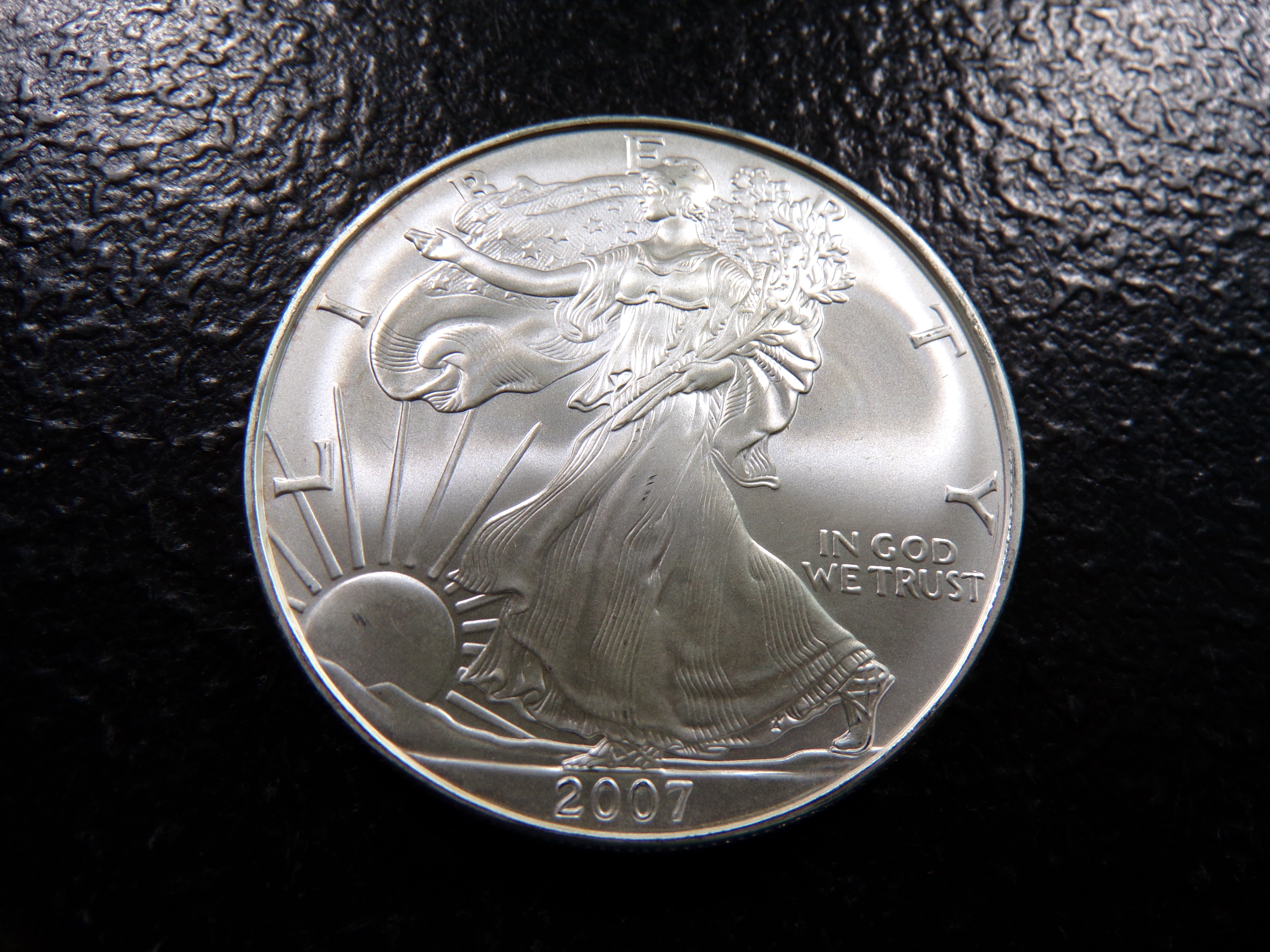 2007 AMERICAN SILVER EAGLE DOLLAR *1 OZ. FINE SILVER