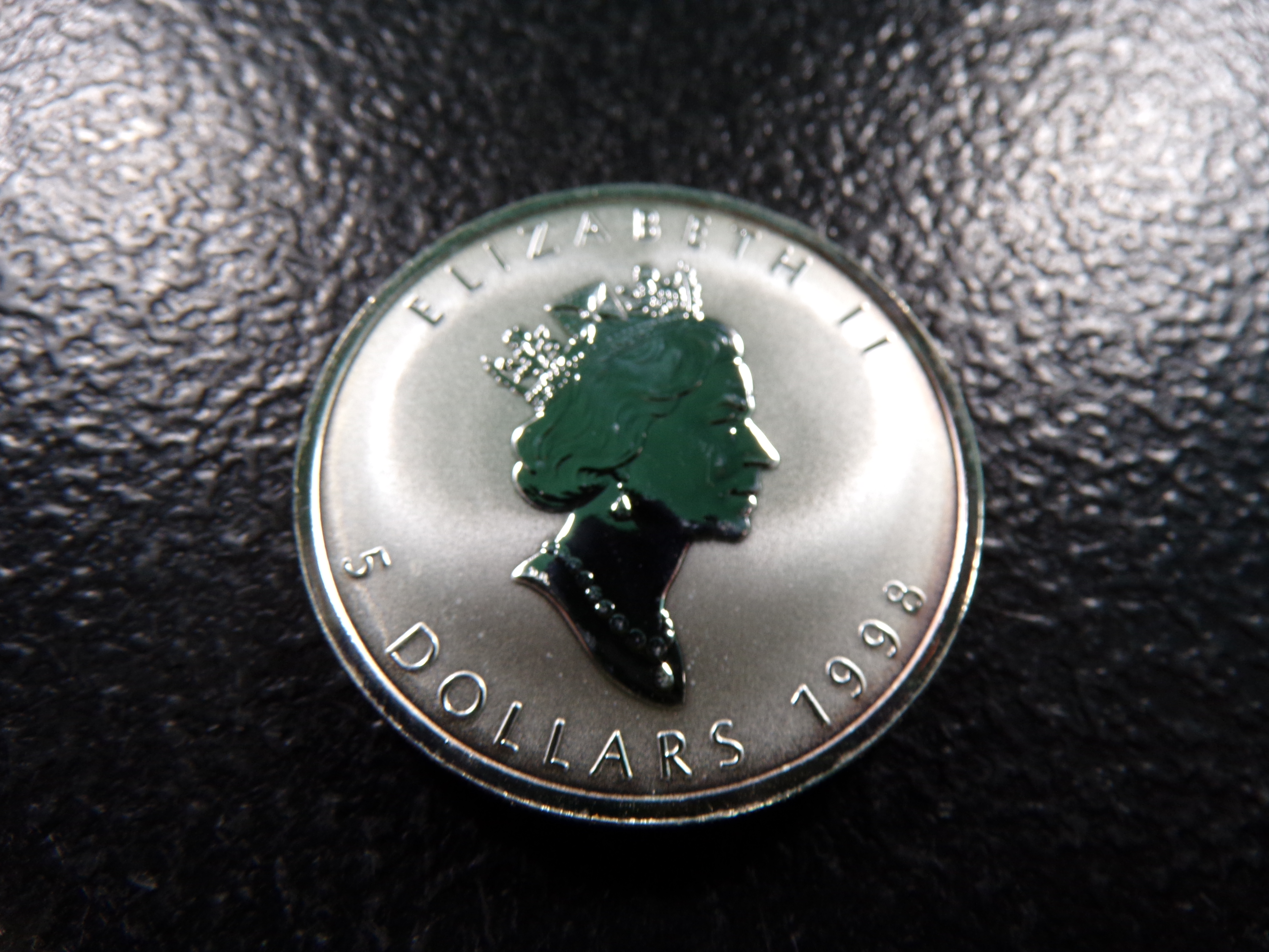 1998 CANADA $5 SILVER MAPLE LEAF *1 OUNCE 9999 FINE SILVER