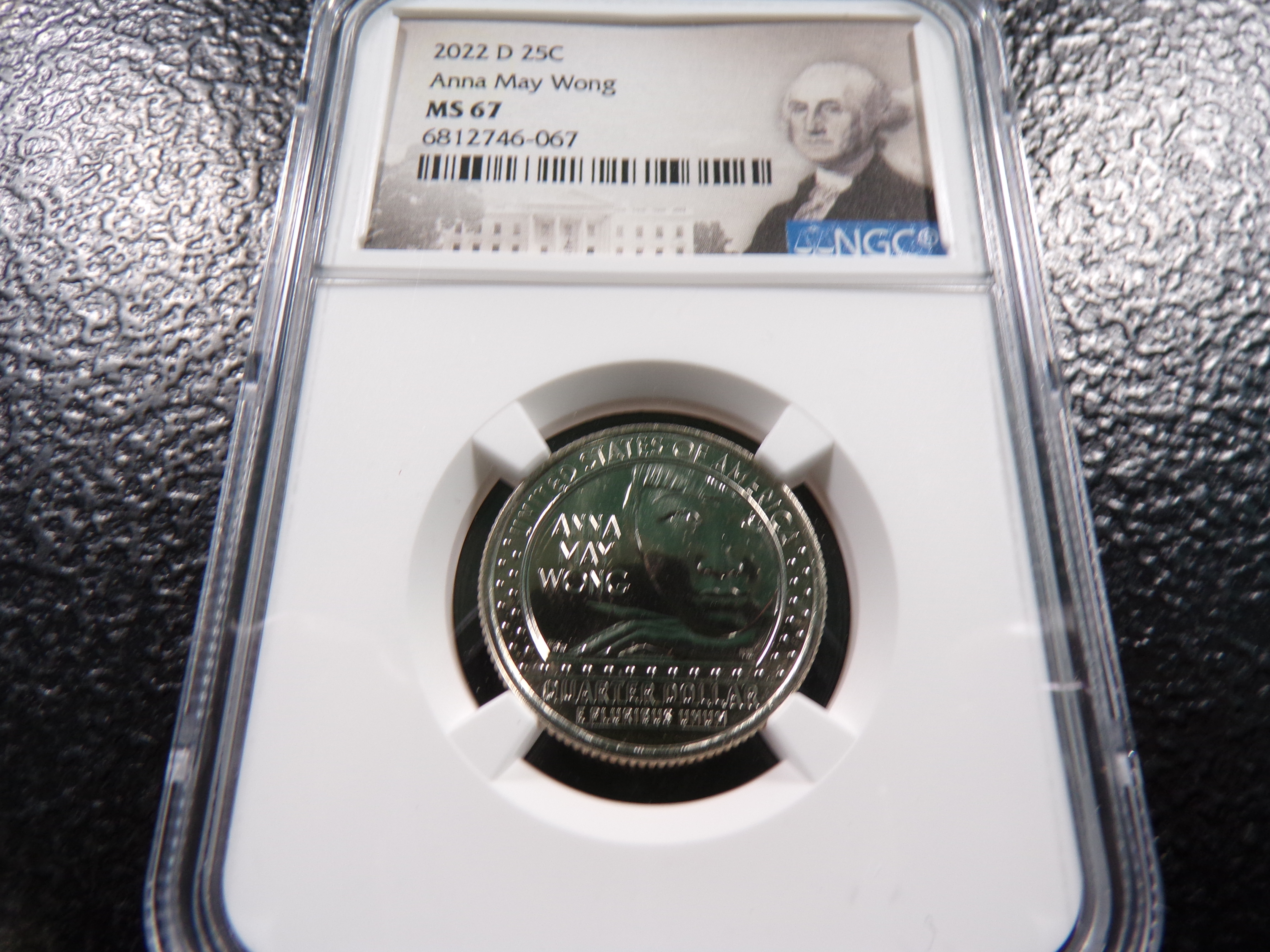 2022-D NGC MS67 ANNA MAY WONG QUARTER