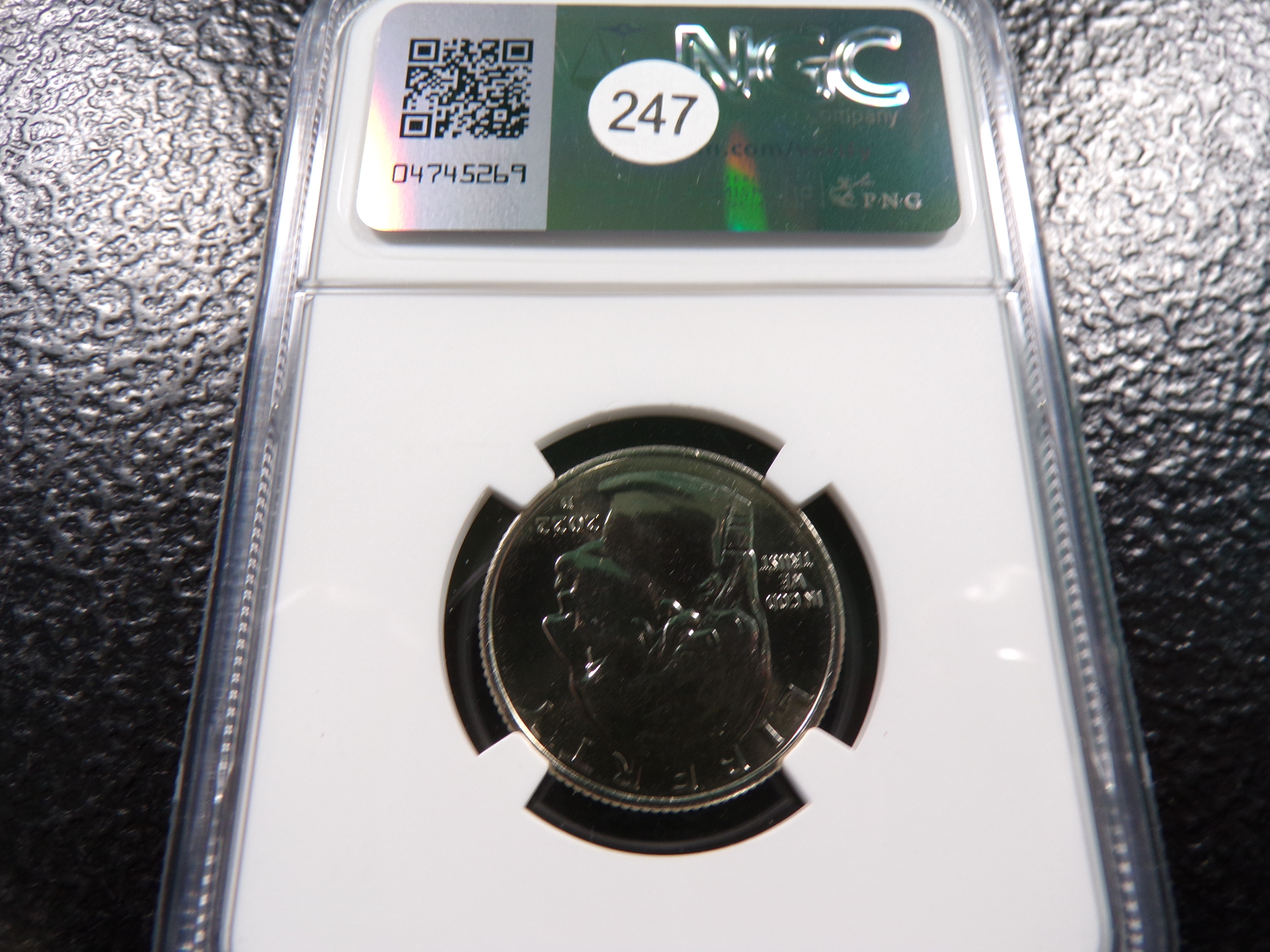 2022-D NGC MS67 ANNA MAY WONG QUARTER