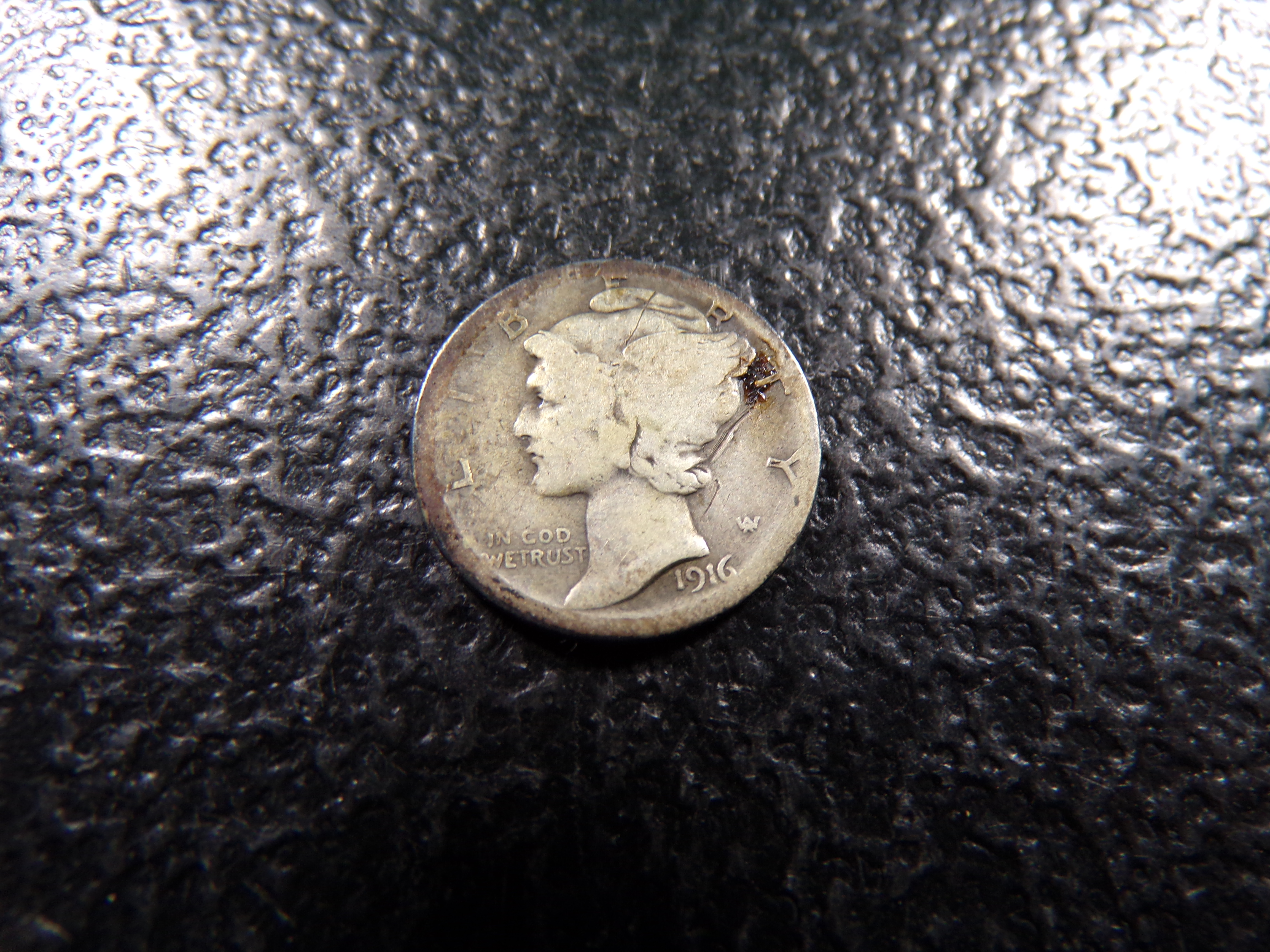 1916-S MERCURY SILVER DIME