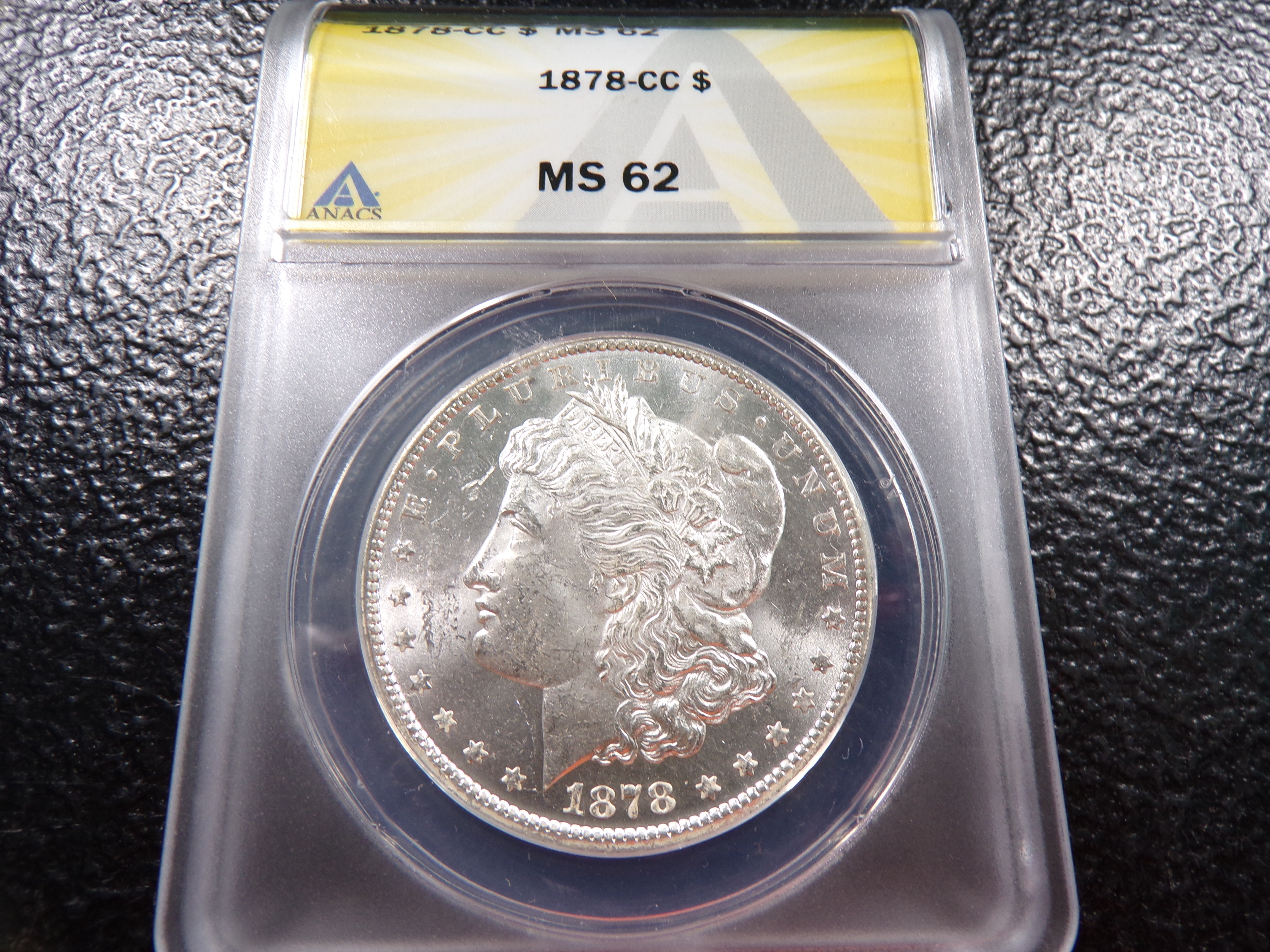 1878-CC ANACS MS62 CARSON CITY MORGAN SILVER DOLLAR