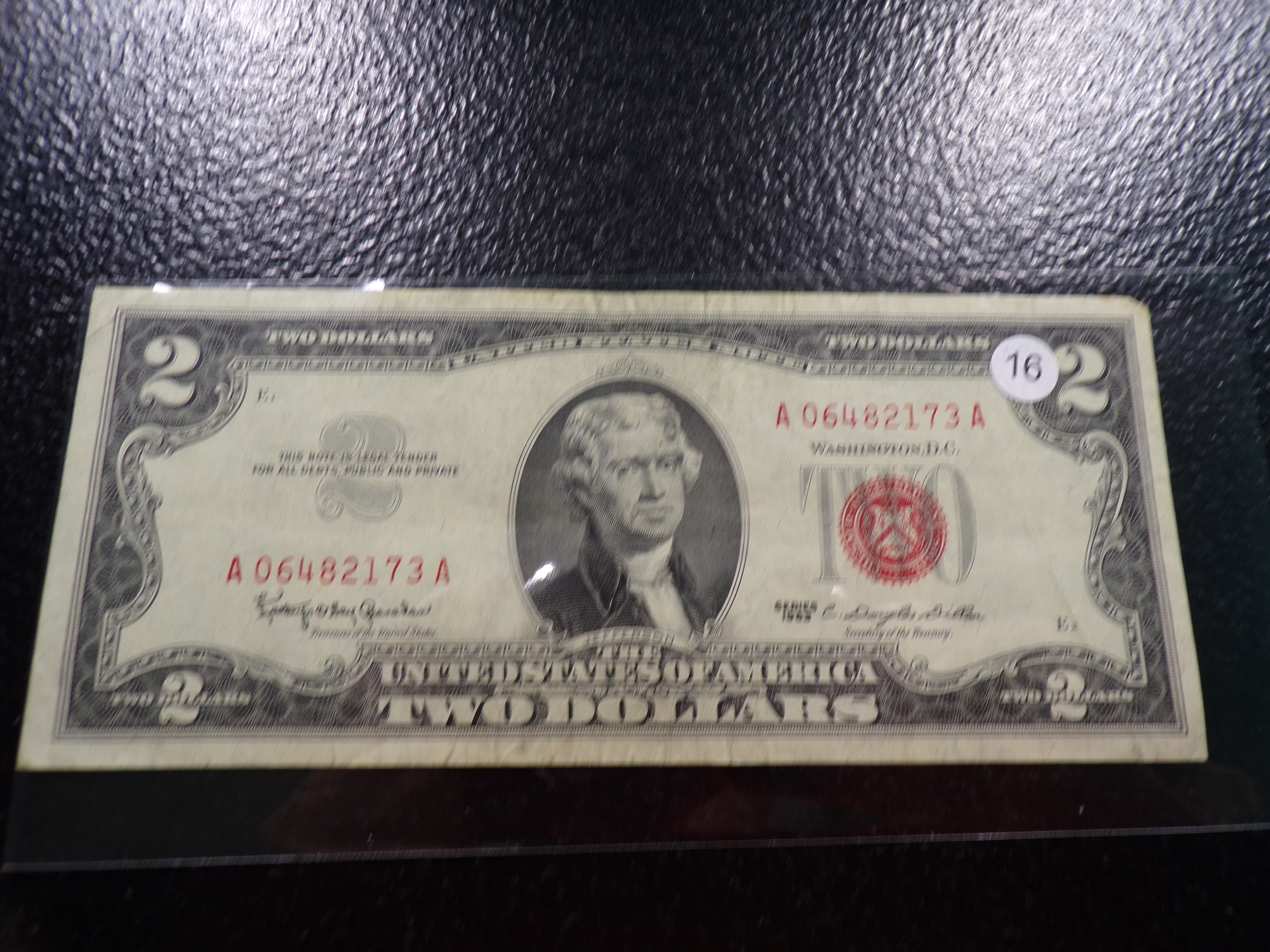 1963 RED SEAL $2 UNITED STATES NOTE