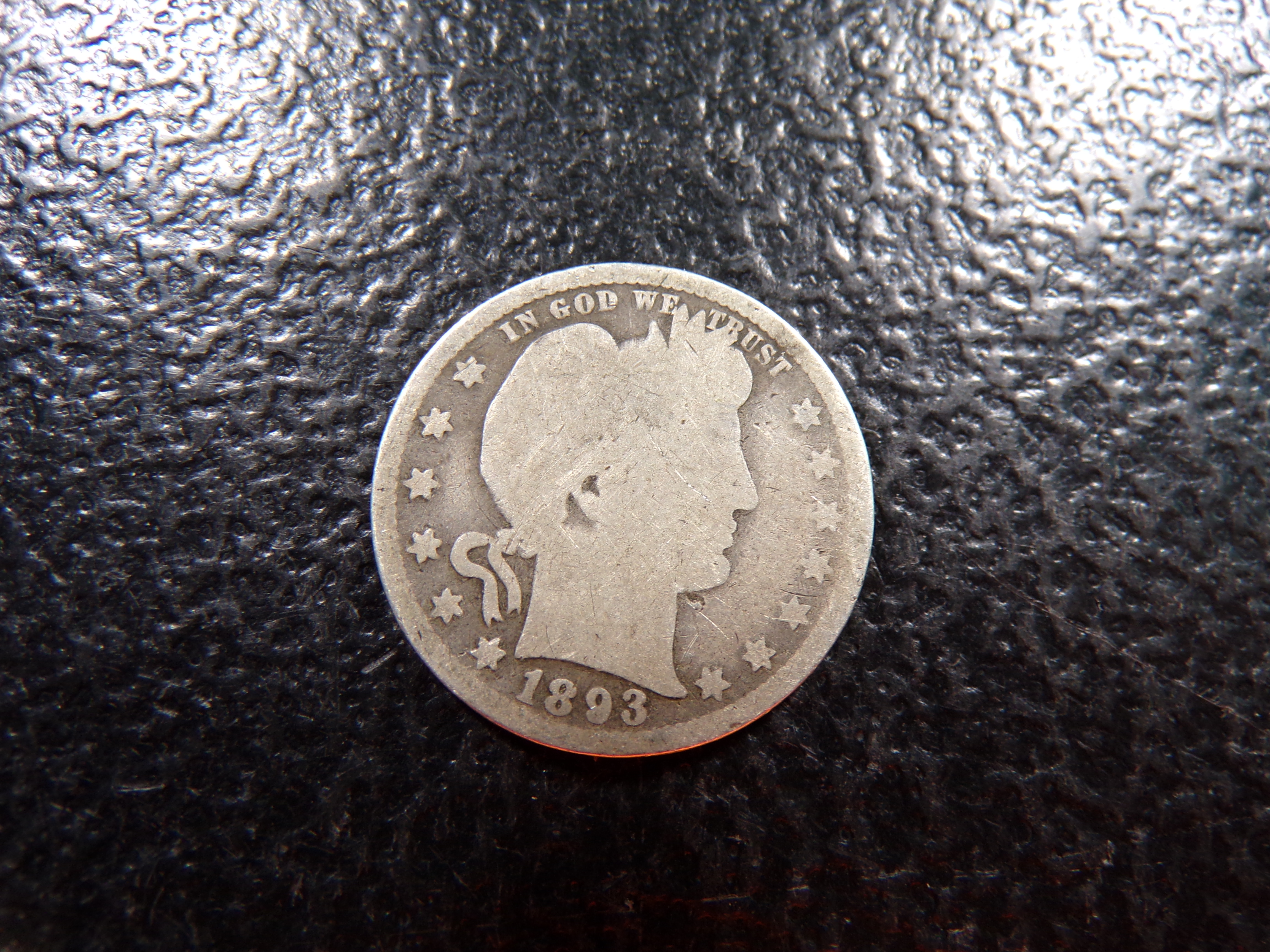 1893 BARBER SILVER QUARTER