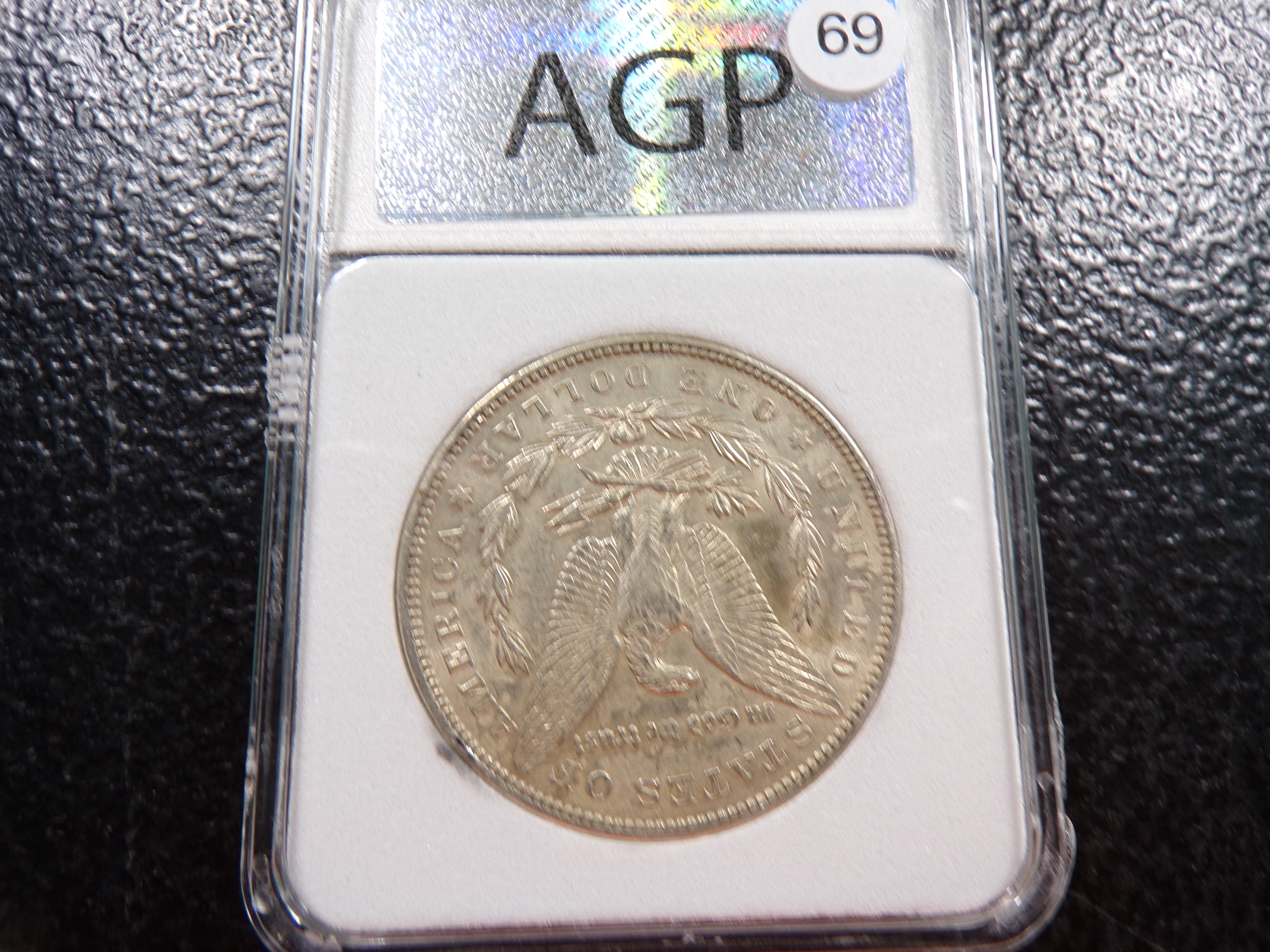 1898 AGP MS65 MORGAN SILVER DOLLAR
