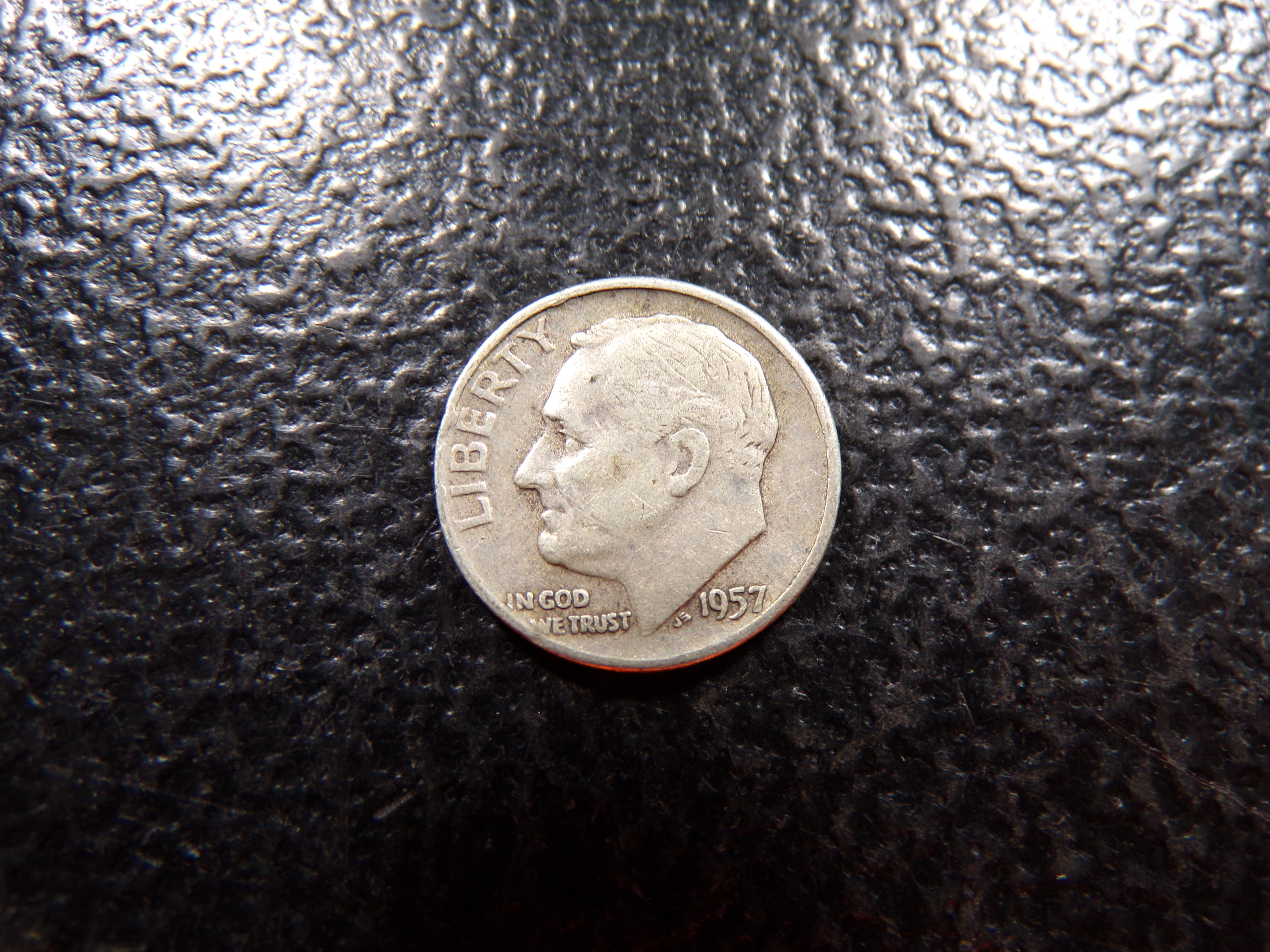 1957-D ROOSEVELT SILVER DIME