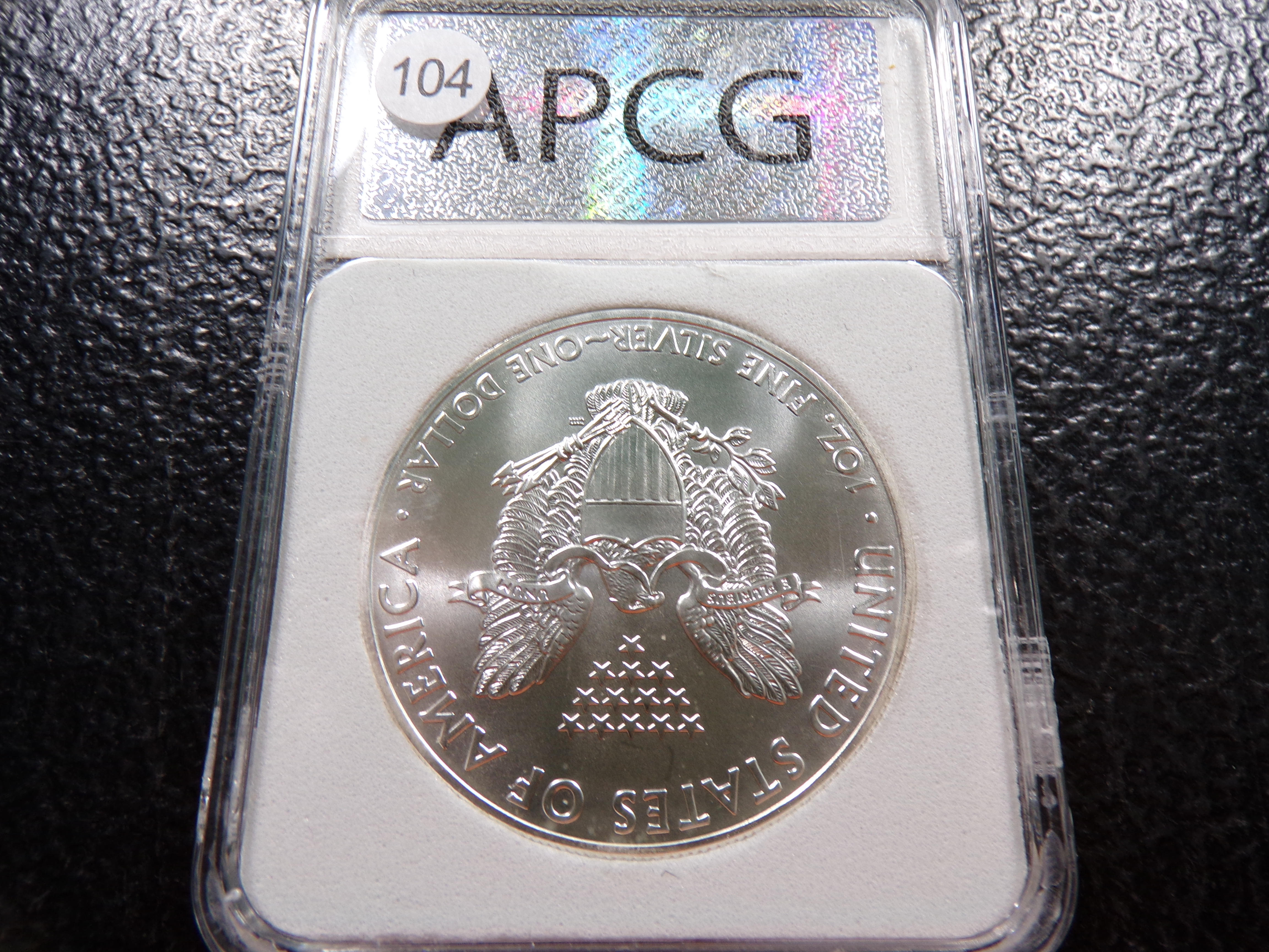 2015 APCG MS-70 AMERICAN SILVER EAGLE DOLLAR