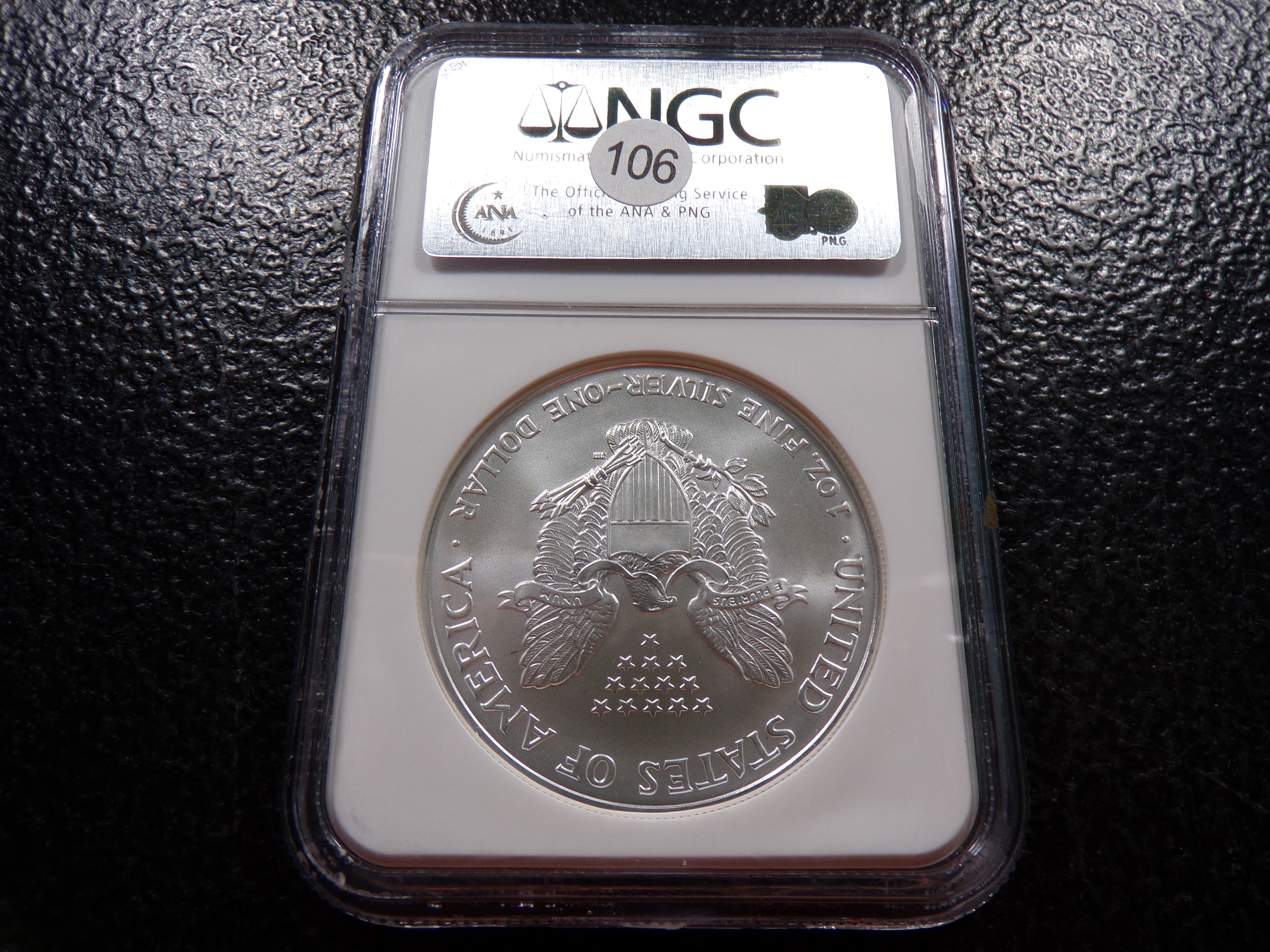 2006 NGC GEM UNCIRCULATED FIRST STRIKES AMERICAN SILVER EAGLE DOLLAR