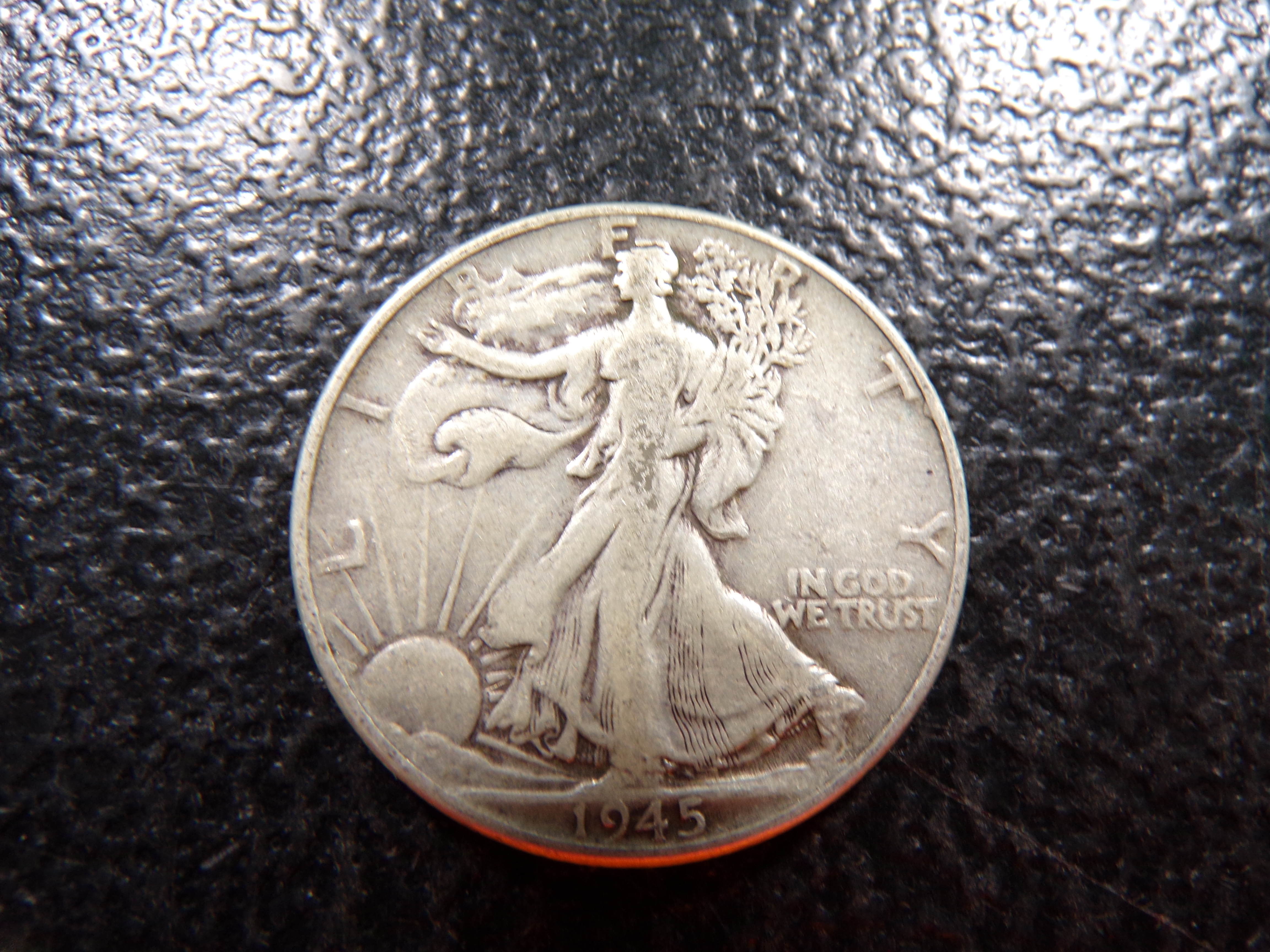 1945 WALKING LIBERTY SILVER HALF DOLLAR