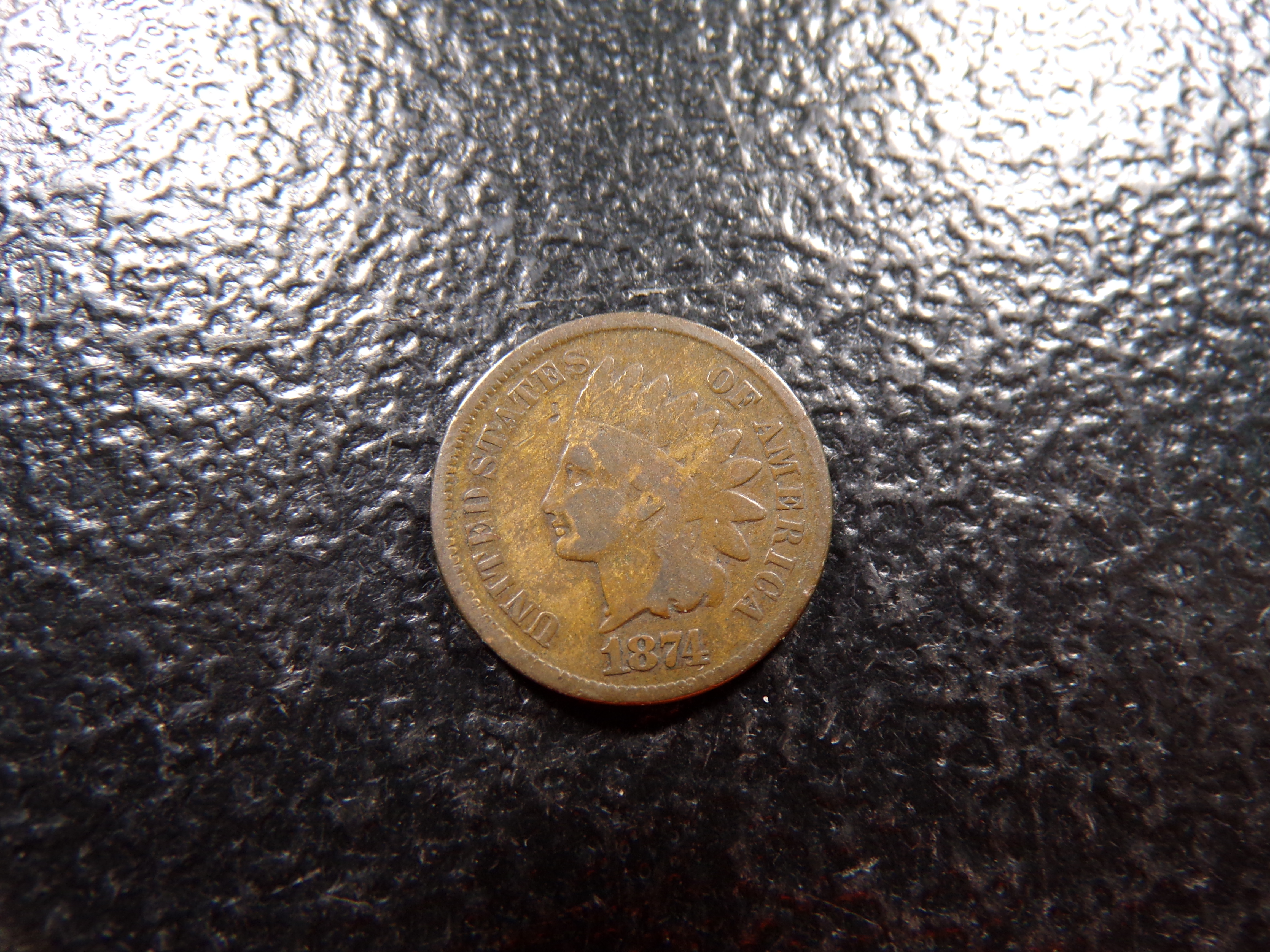 1874 INDISAN HEAD CENT