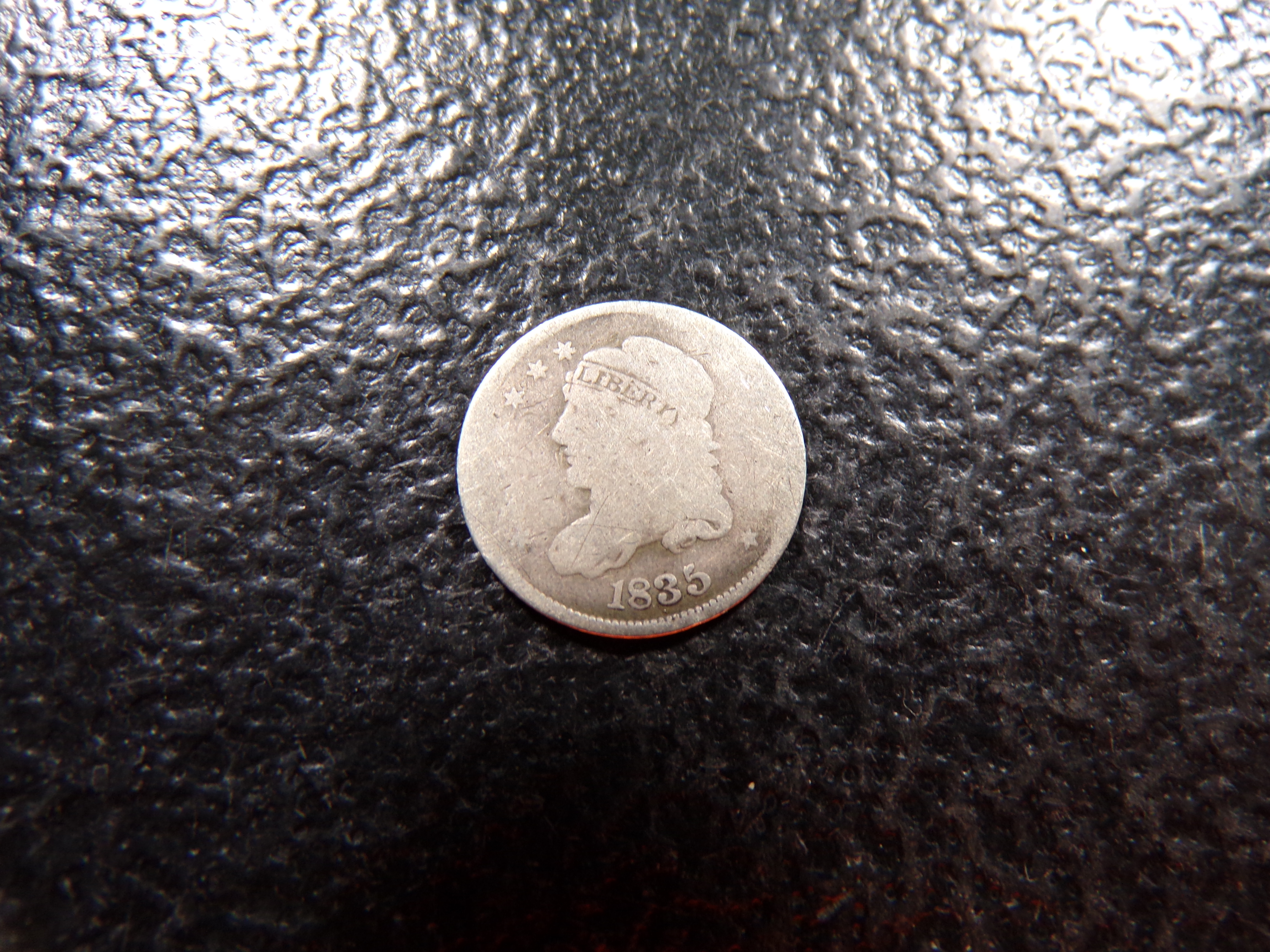 1835 CAPPED BUST SILVER HALF DIME