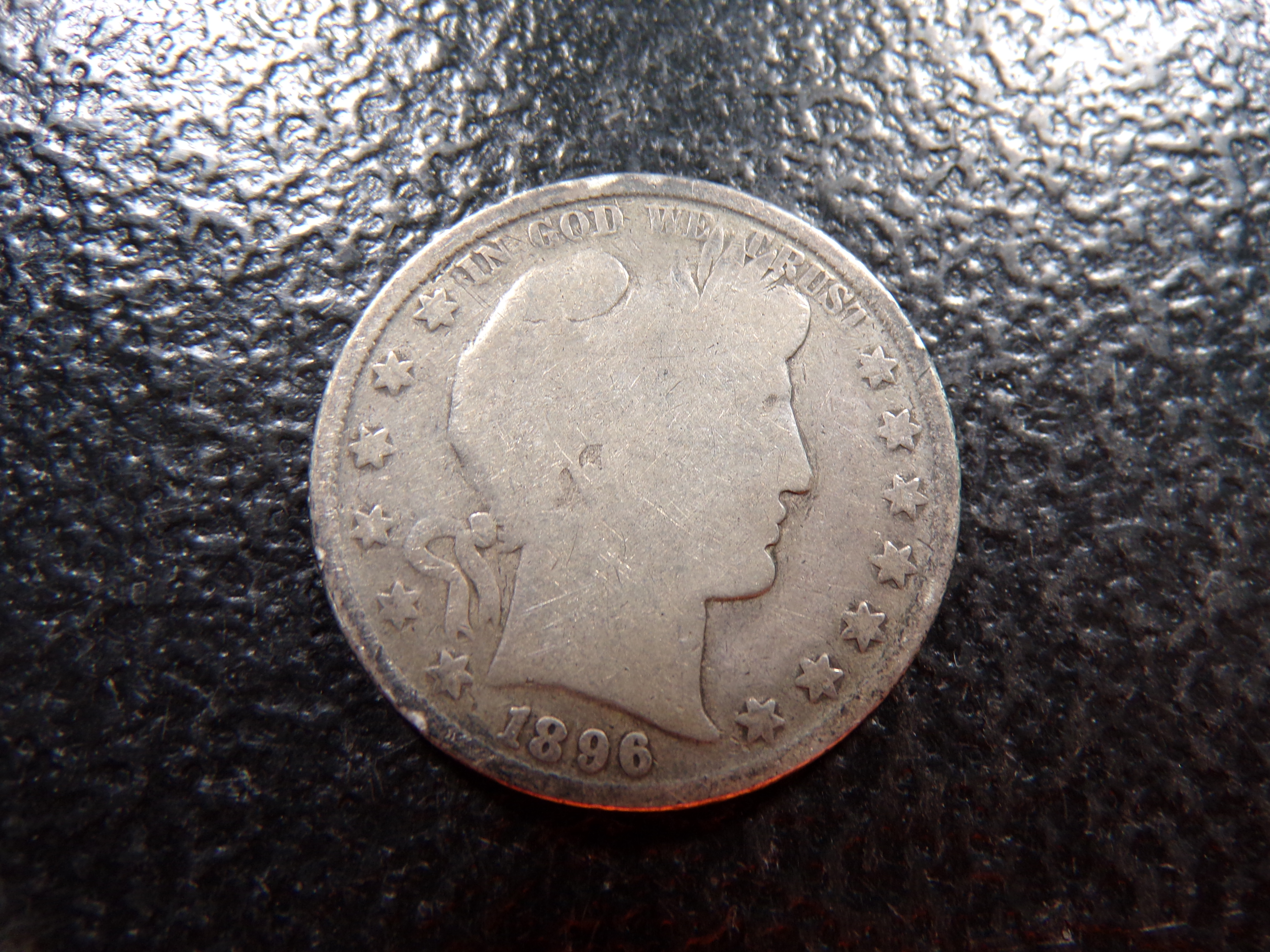 1896 BARBER SILVER HALF DOLLAR