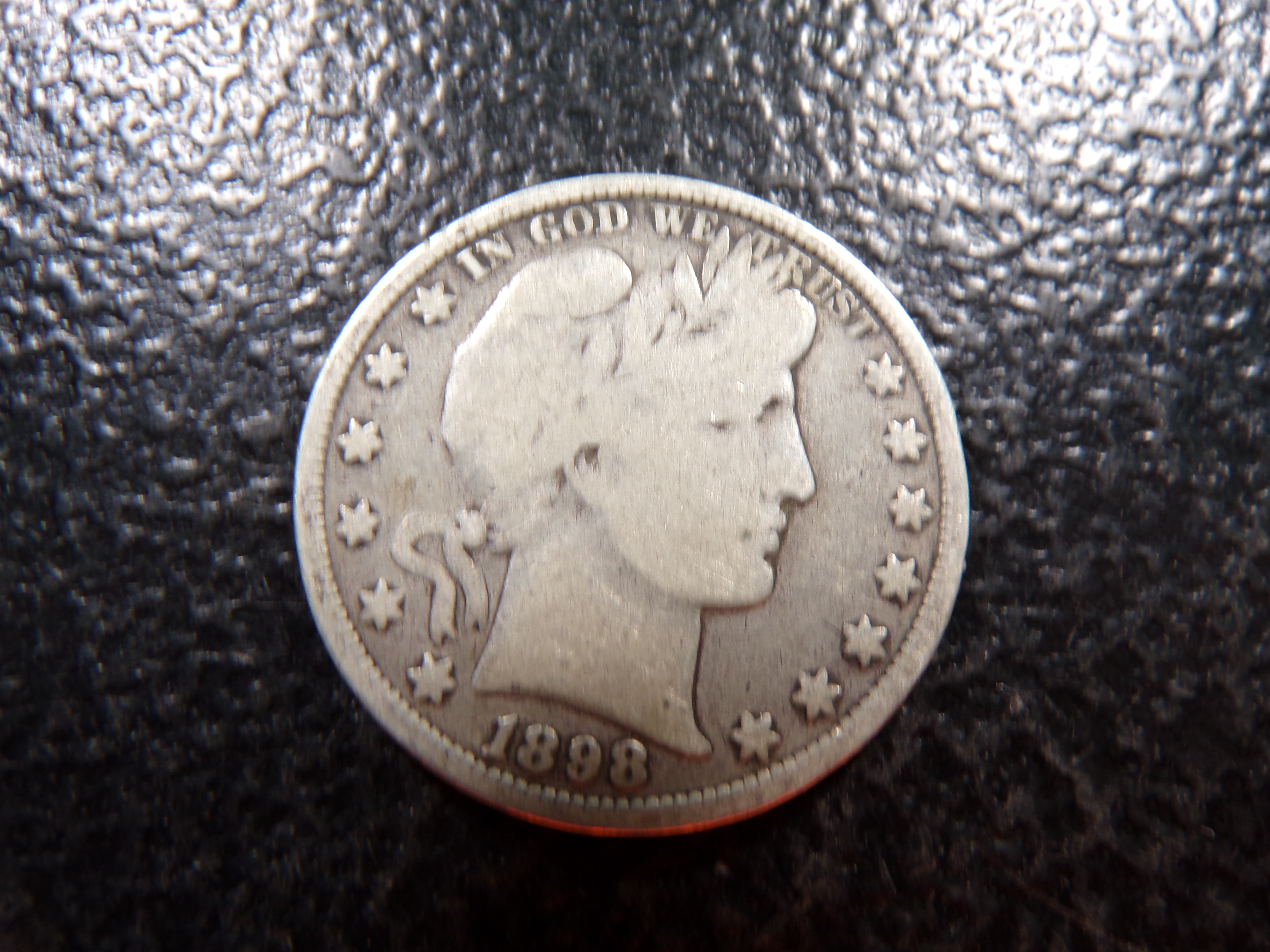 1898 BARBER SILVER HALF DOLLAR