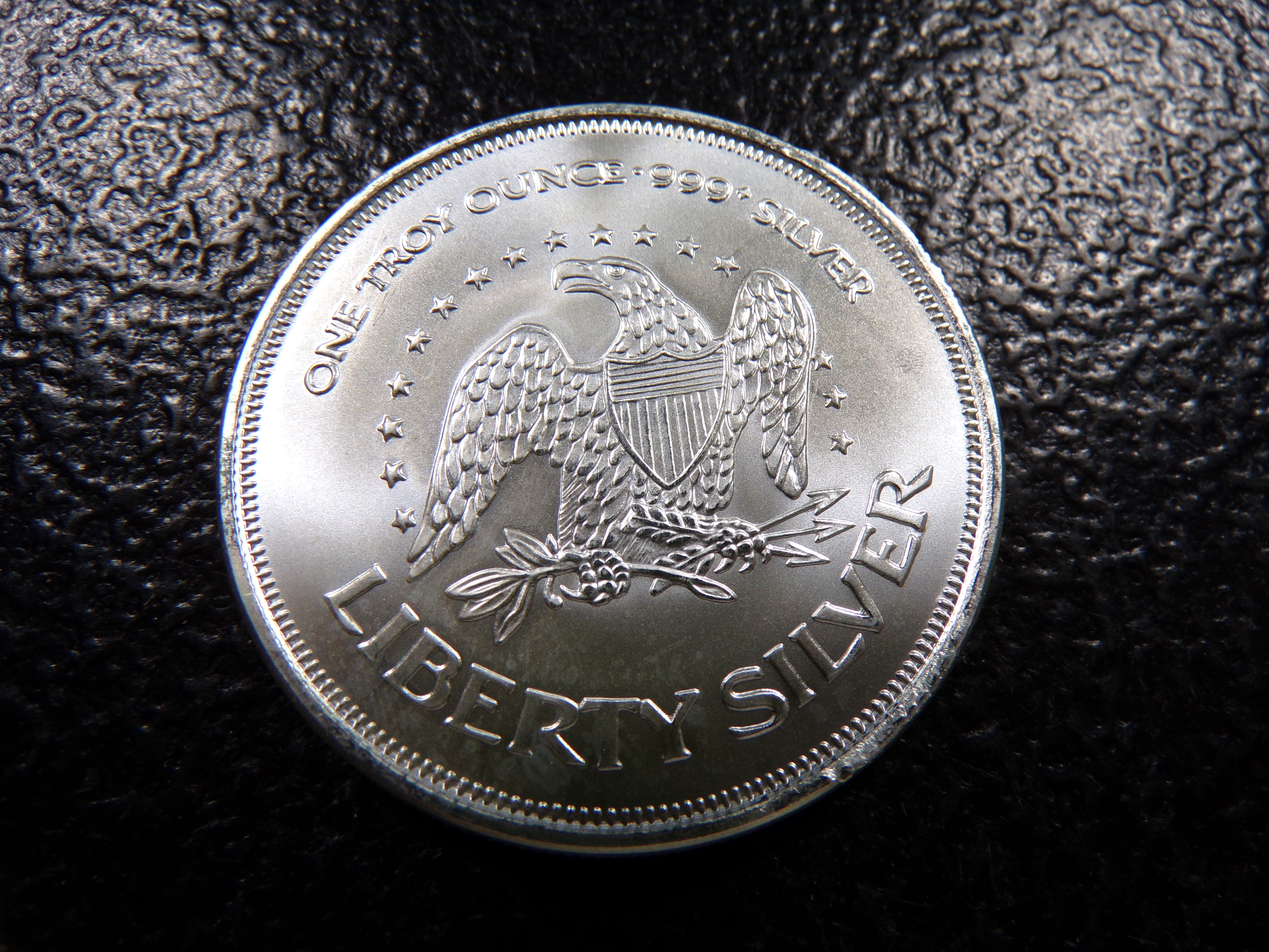 LIBERTY BELL 1 OUNCE 999+ PURE SILVER