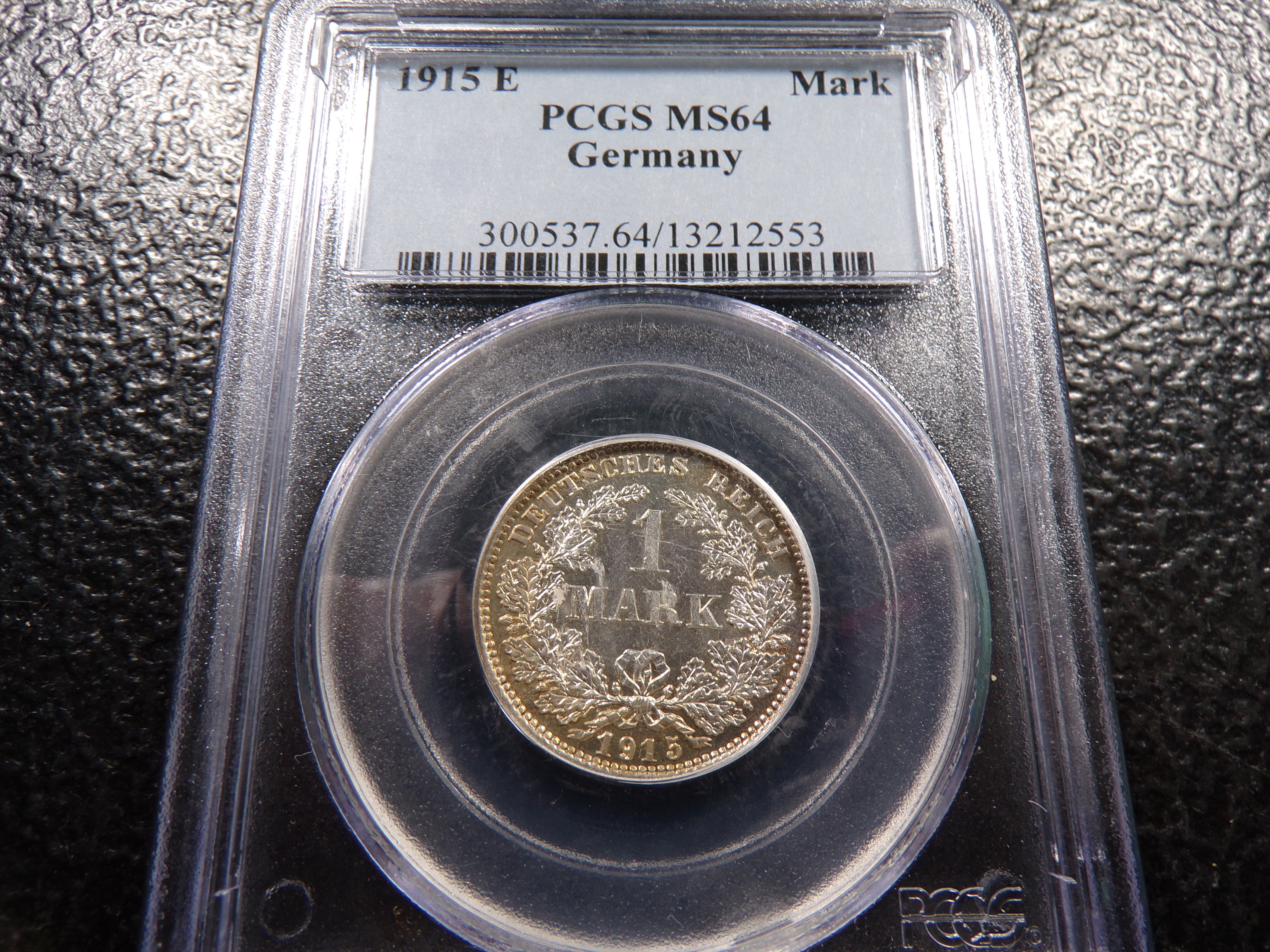 1915-E PCGS MS64 GERMANY SILVER 1 MARK