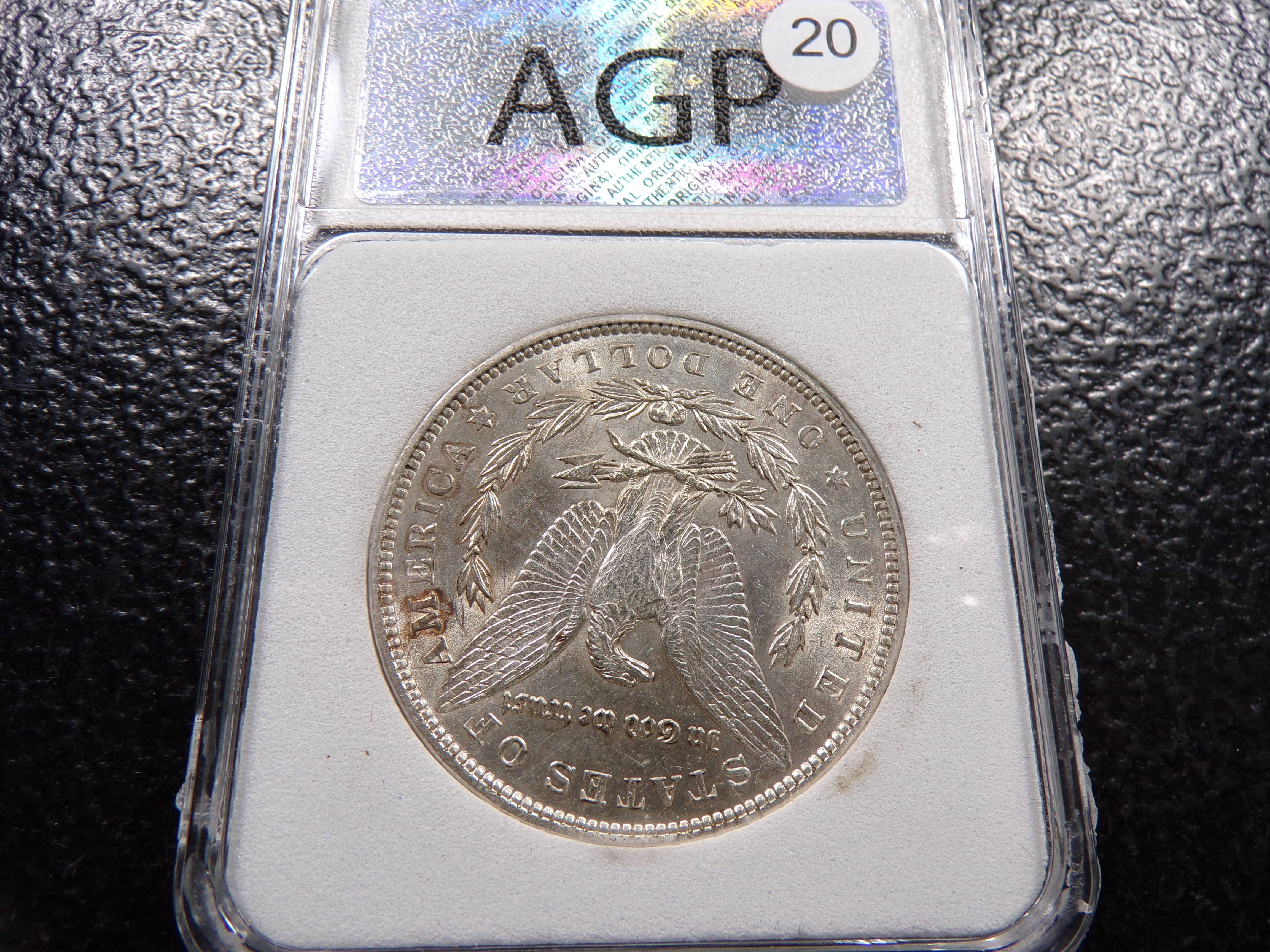 1886 AGP MS65 MORGAN SILVER DOLLAR