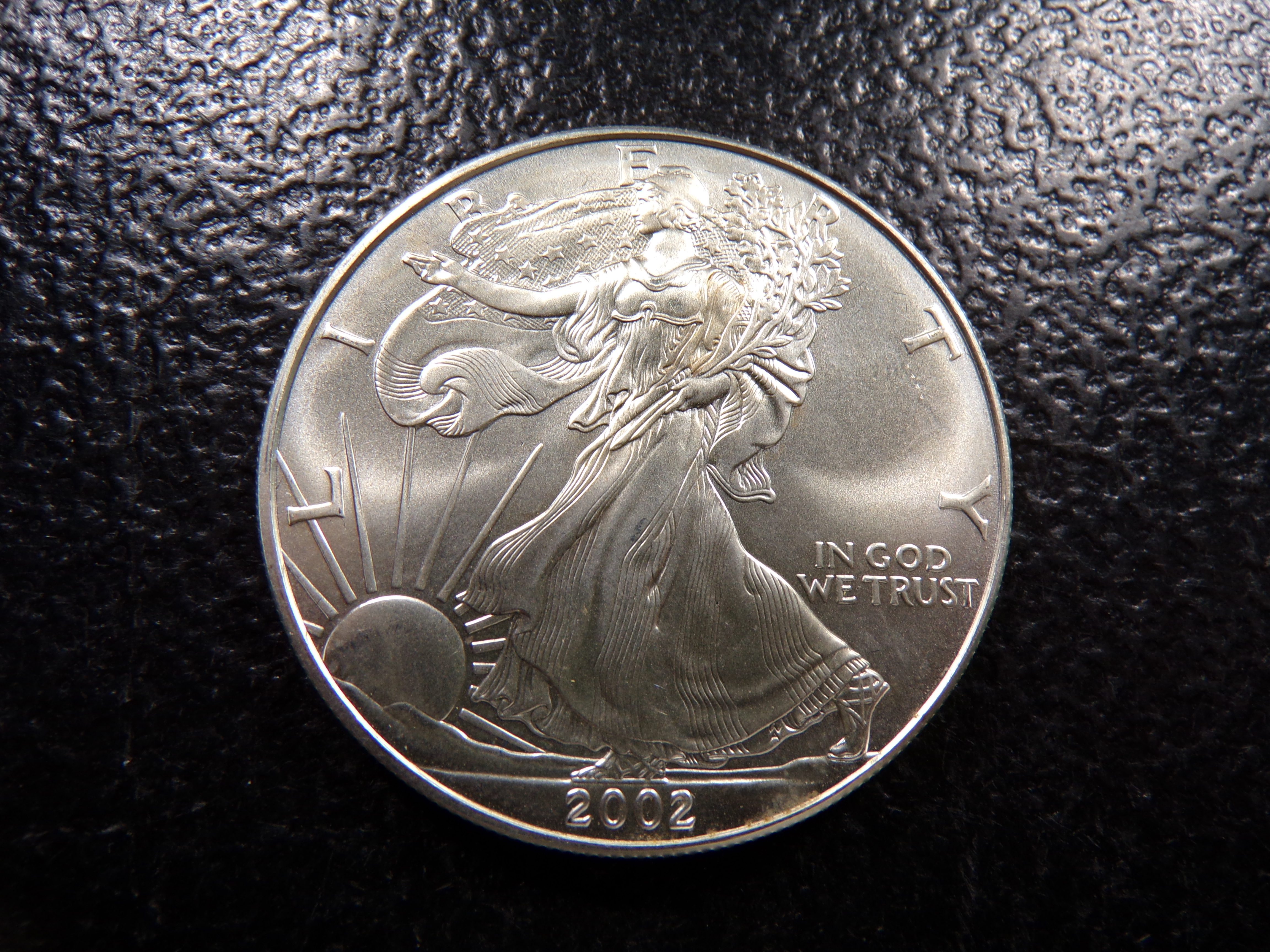 2002 AMERICAN SILVER EAGLE DOLLAR