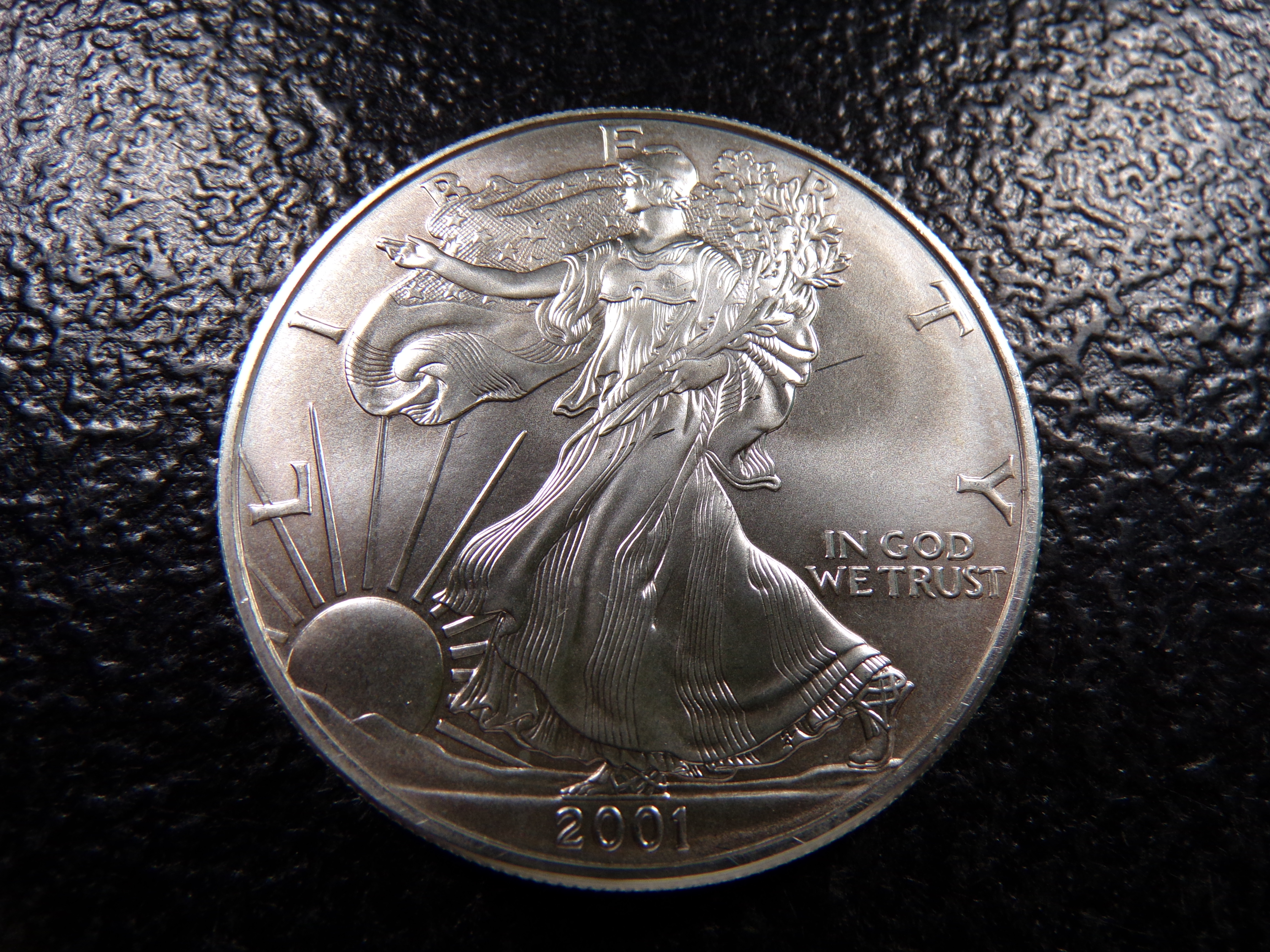 2001 AMERICAN SILVER EAGLE DOLLAR