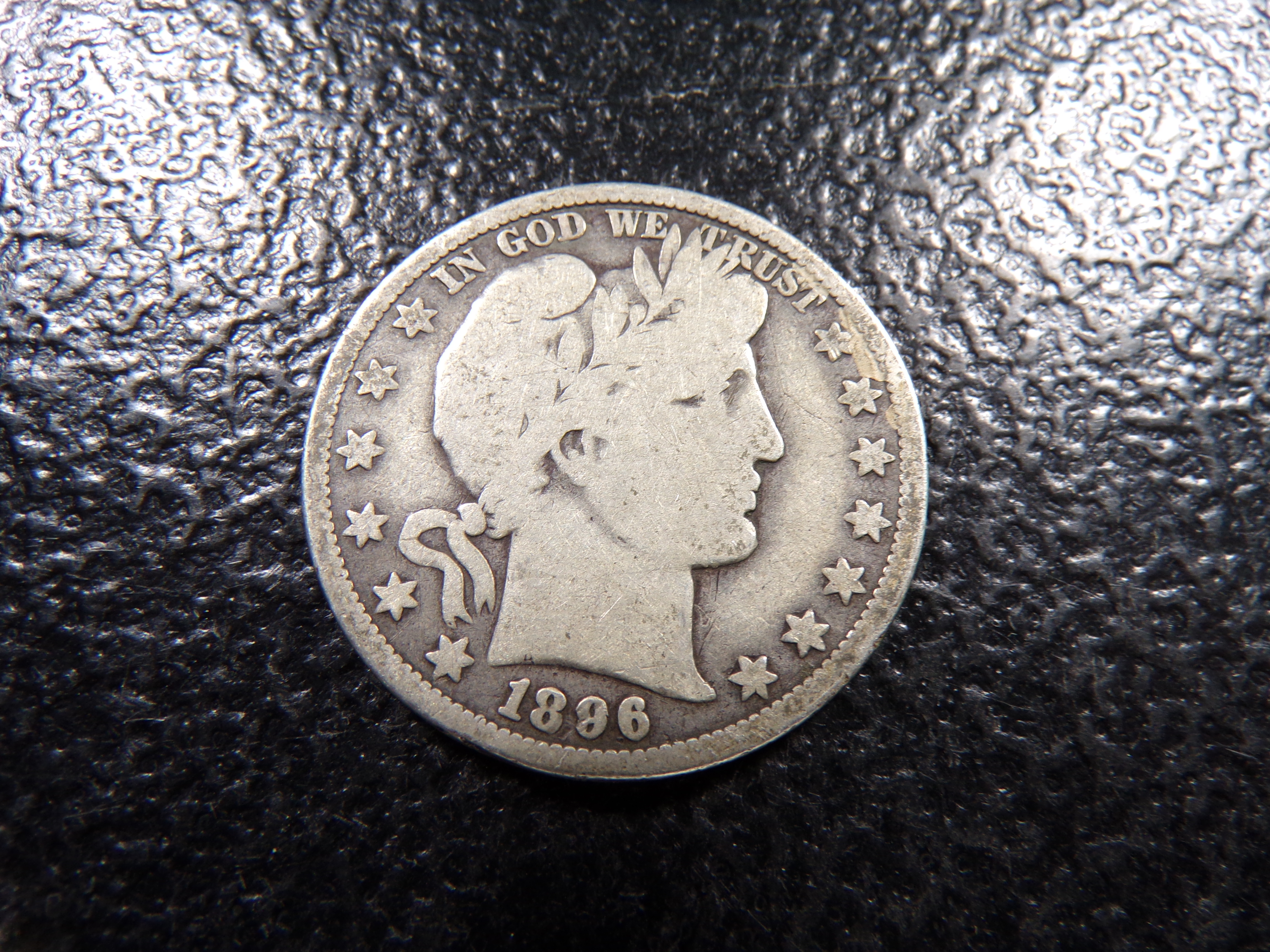 1896-O KEY DATE BARBER SILVER HALF DOLLAR