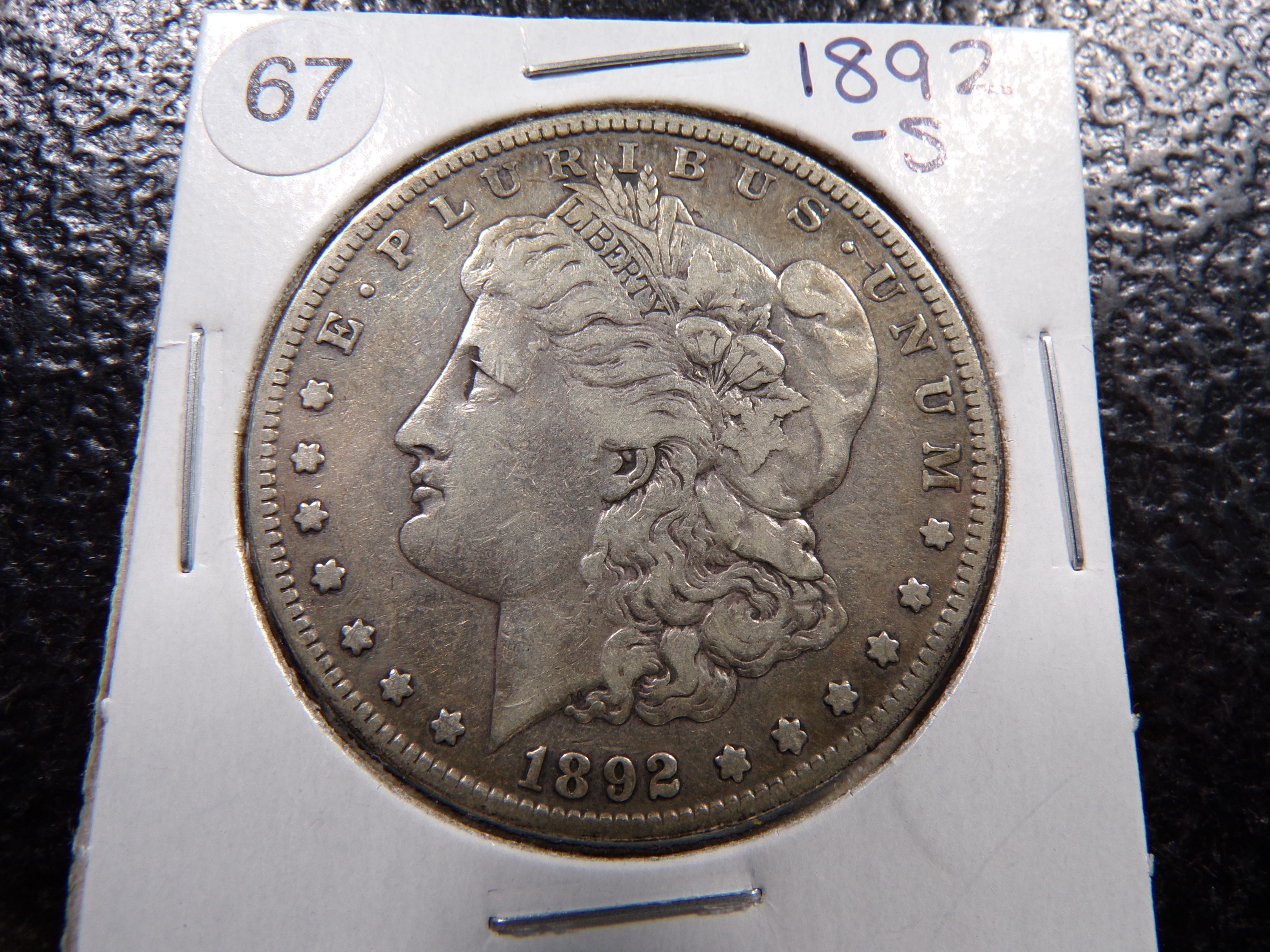 1892-S MORGAN SILVER DOLLAR