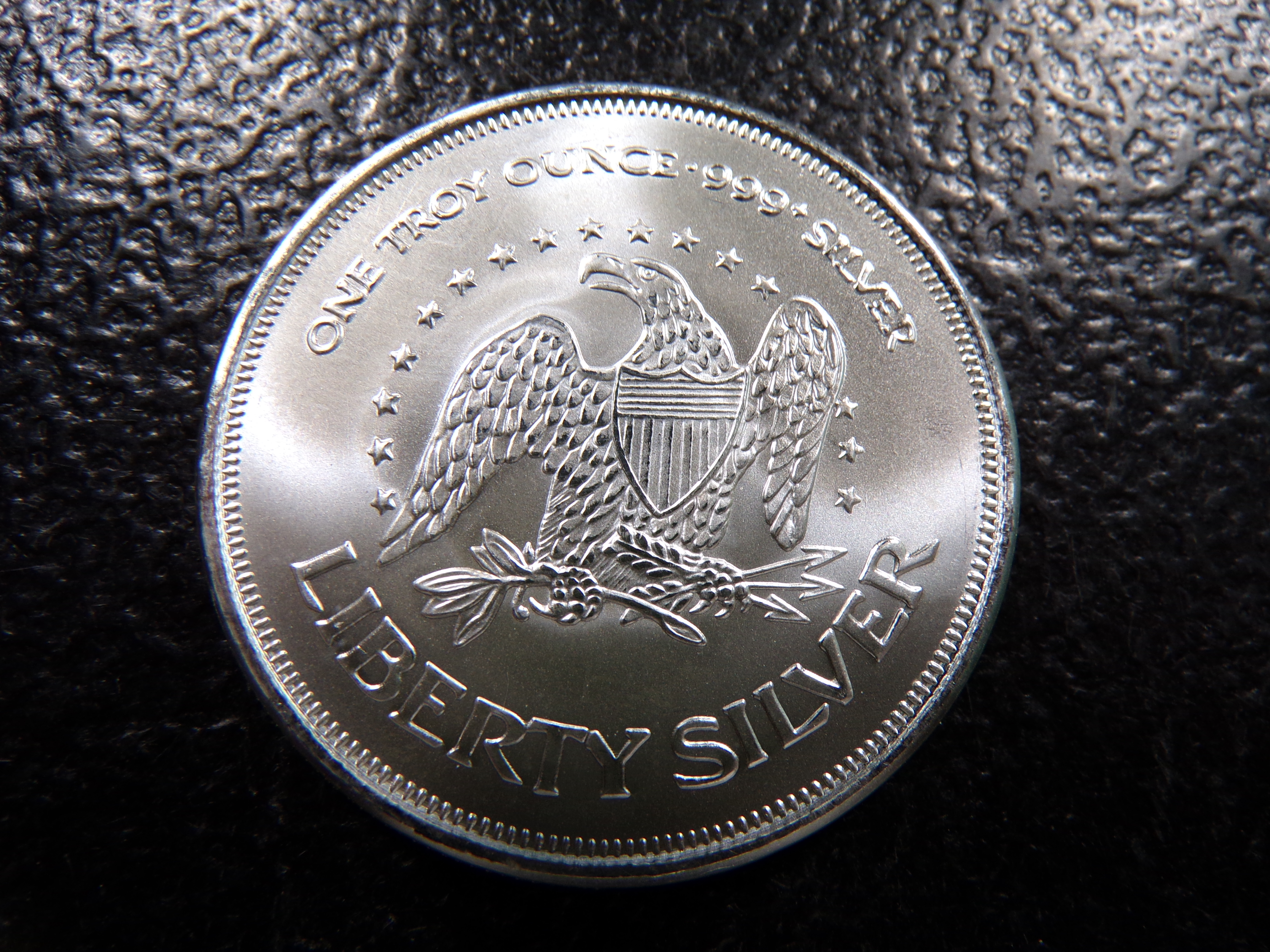 LIBERTY BELL 1 OUNCE 999+ PURE SILVER