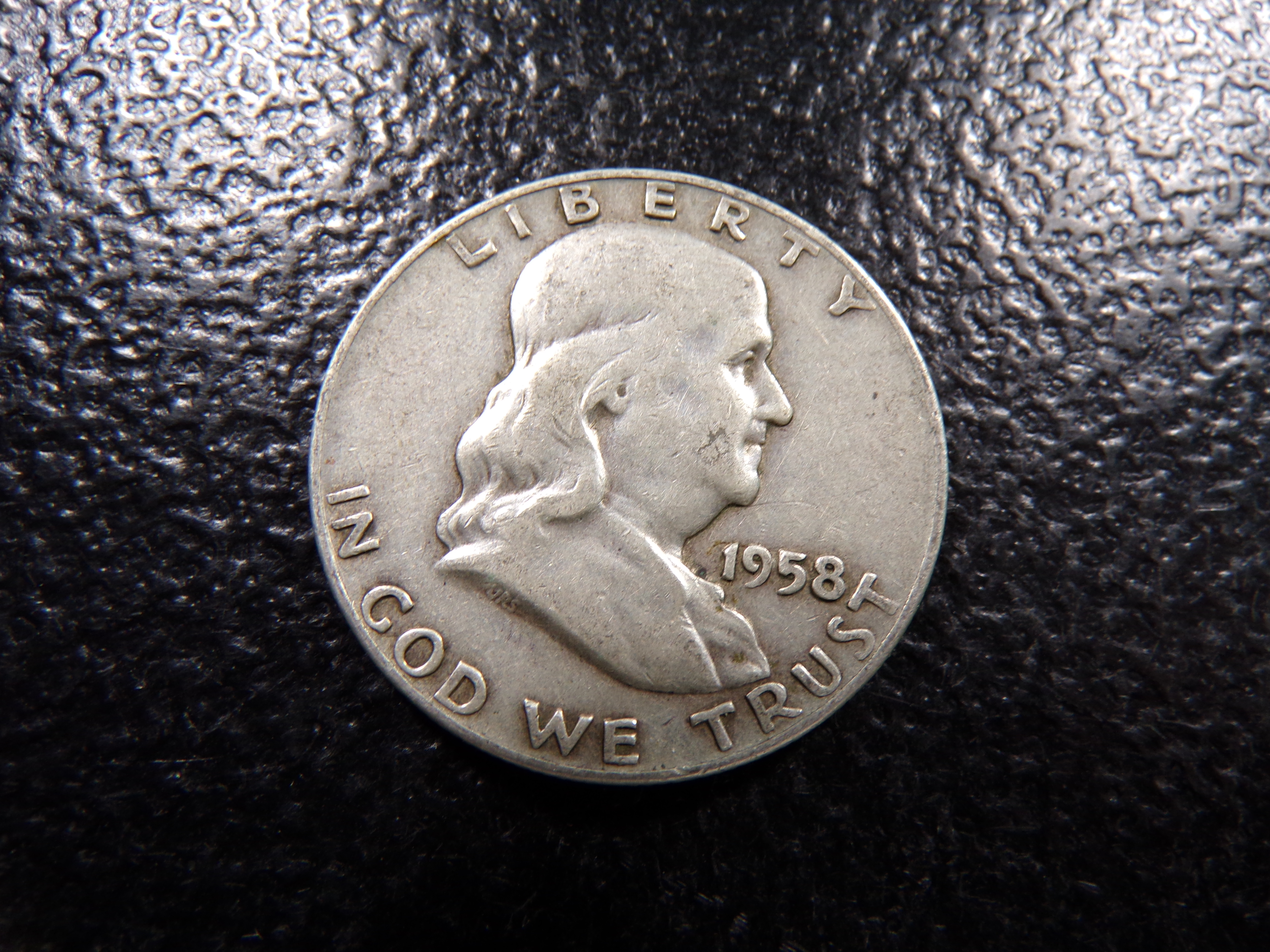 1958-D FRANKLIN SILVER HALF DOLLAR