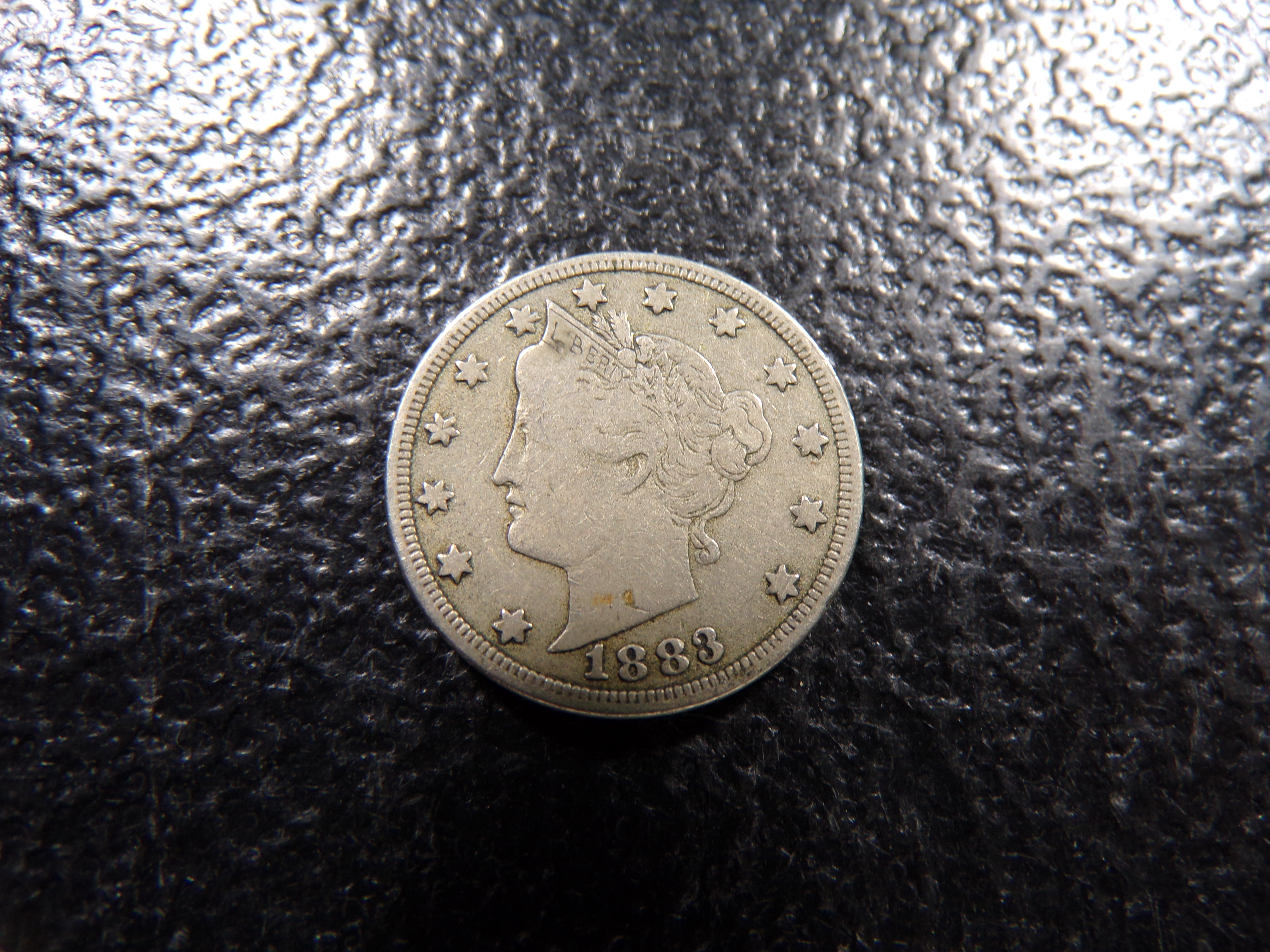 1883 WITH CENTS LIBERTY HEAD V NICKEL