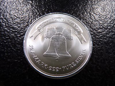 LIBERTY BELL 1 OUNCE 999+ PURE SILVER. CLICK THE LINK FROM YOUR INVOICE TO PAY... INVOICES ARE 