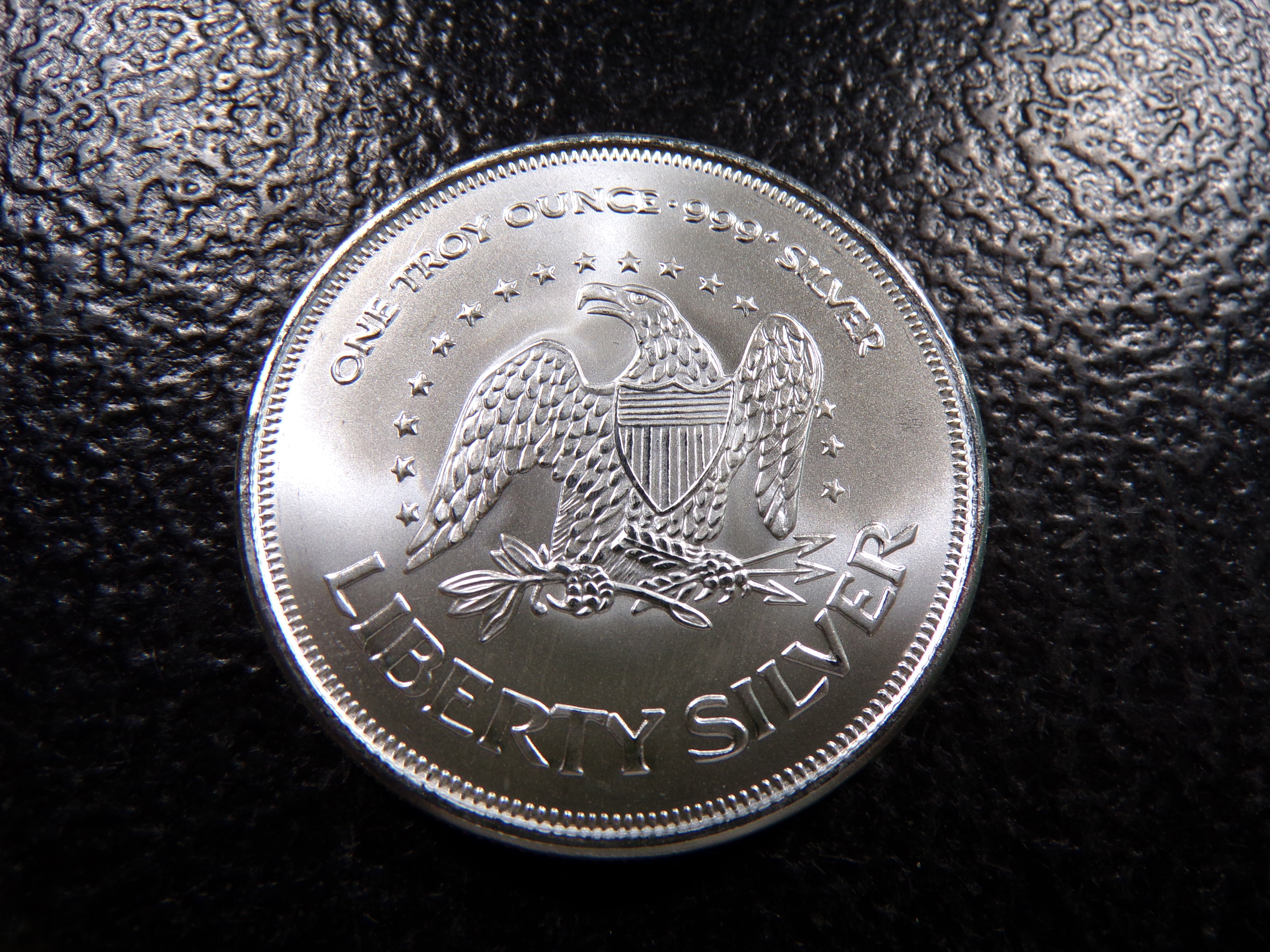 LIBERTY BELL 1 OUNCE 999+ PURE SILVER