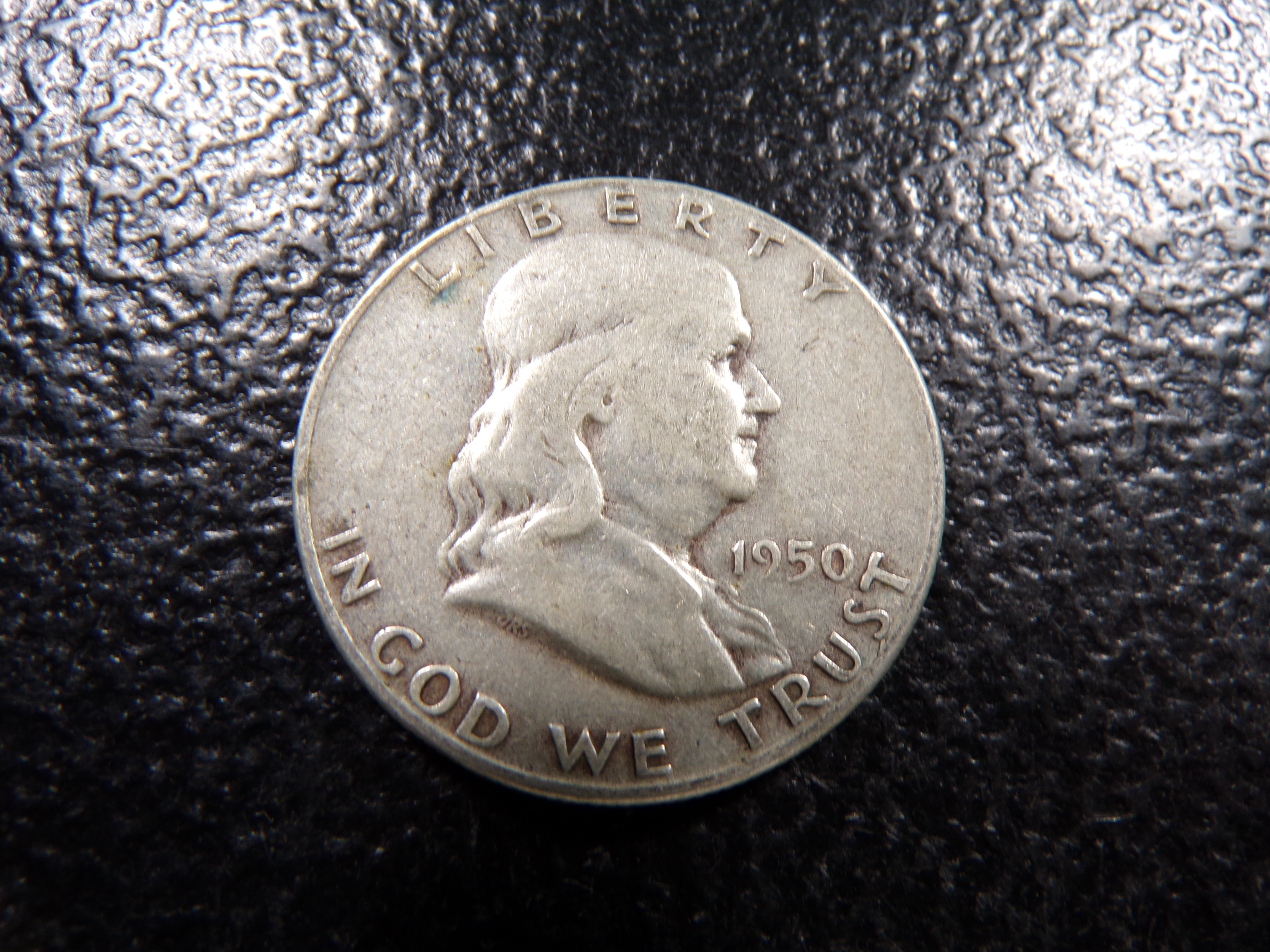 1950 FRANKLIN SILVER HALF DOLLAR