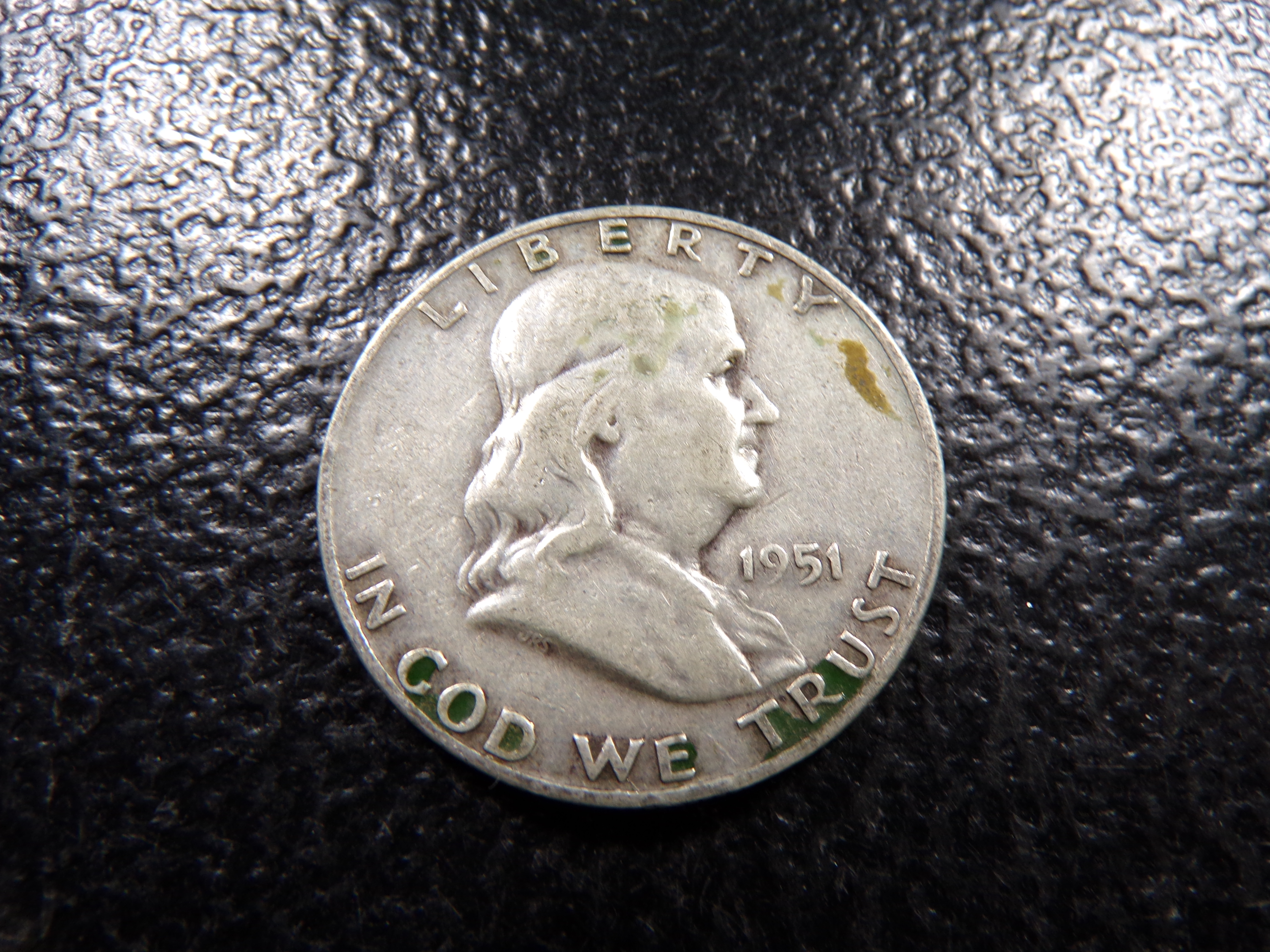 1951-D FRANKLIN SILVER HALF DOLLAR