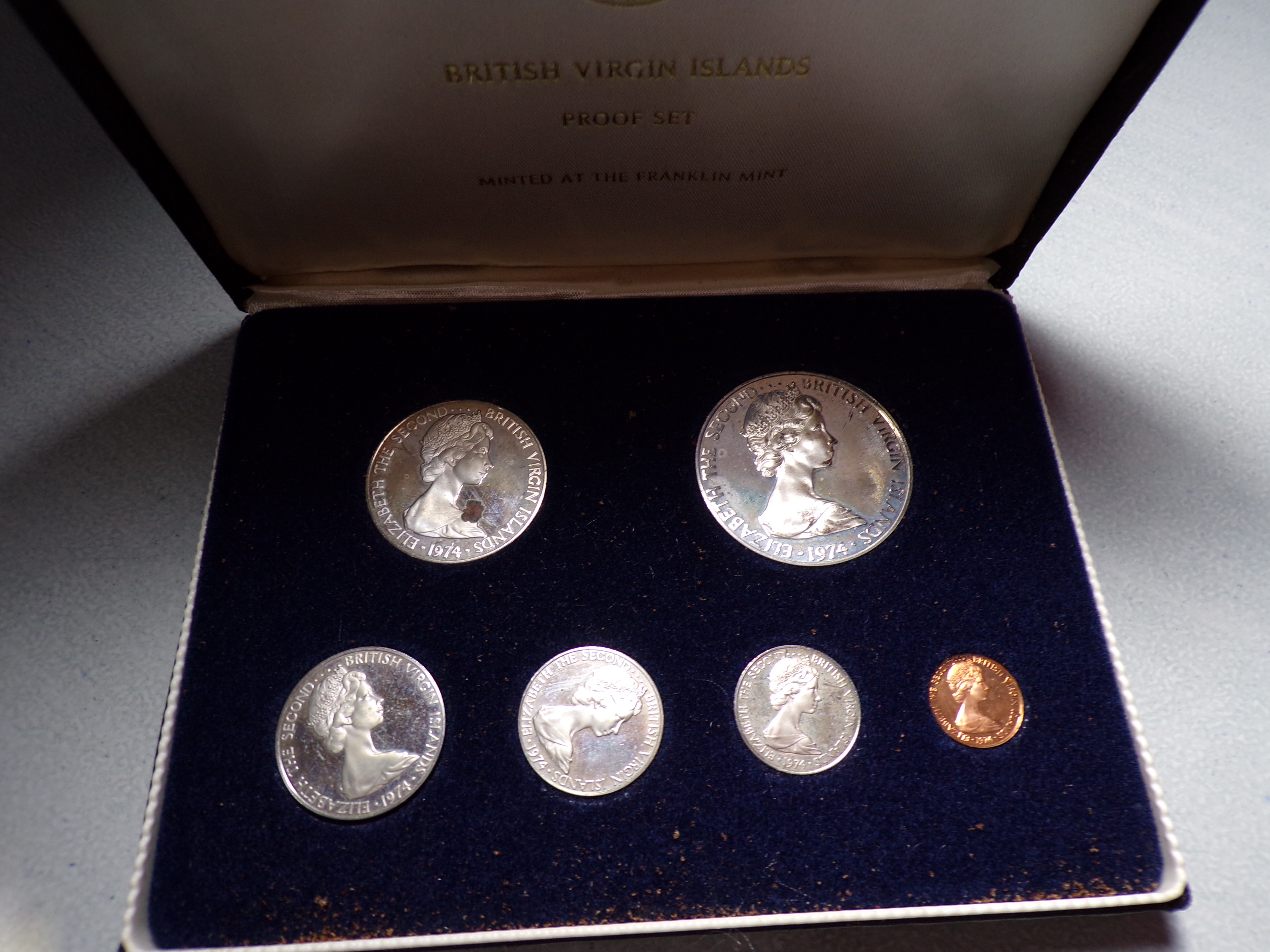 1974 BRITISH VIRGIN ISLANDS SILVER PROOF SET