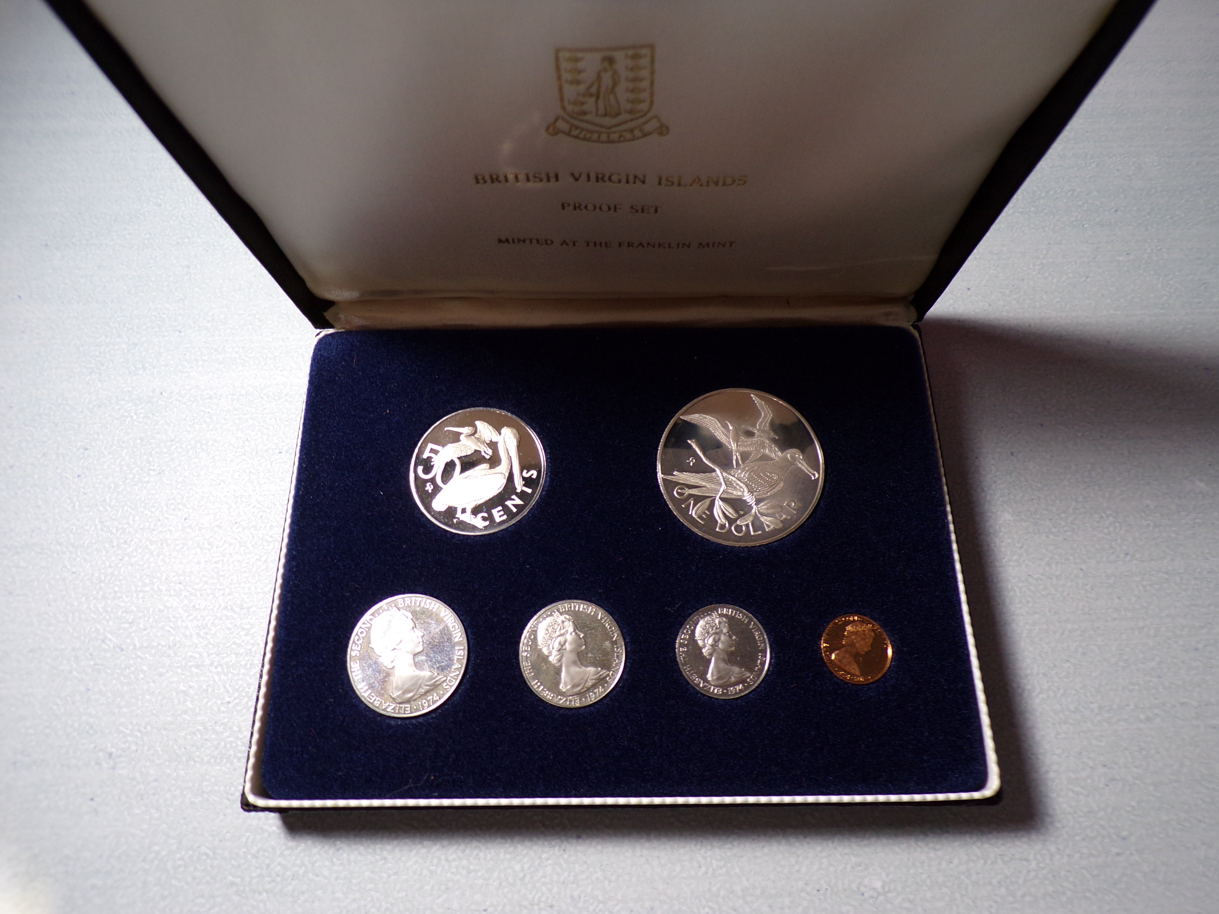 1974 BRITISH VIRGIN ISLANDS SILVER PROOF SET