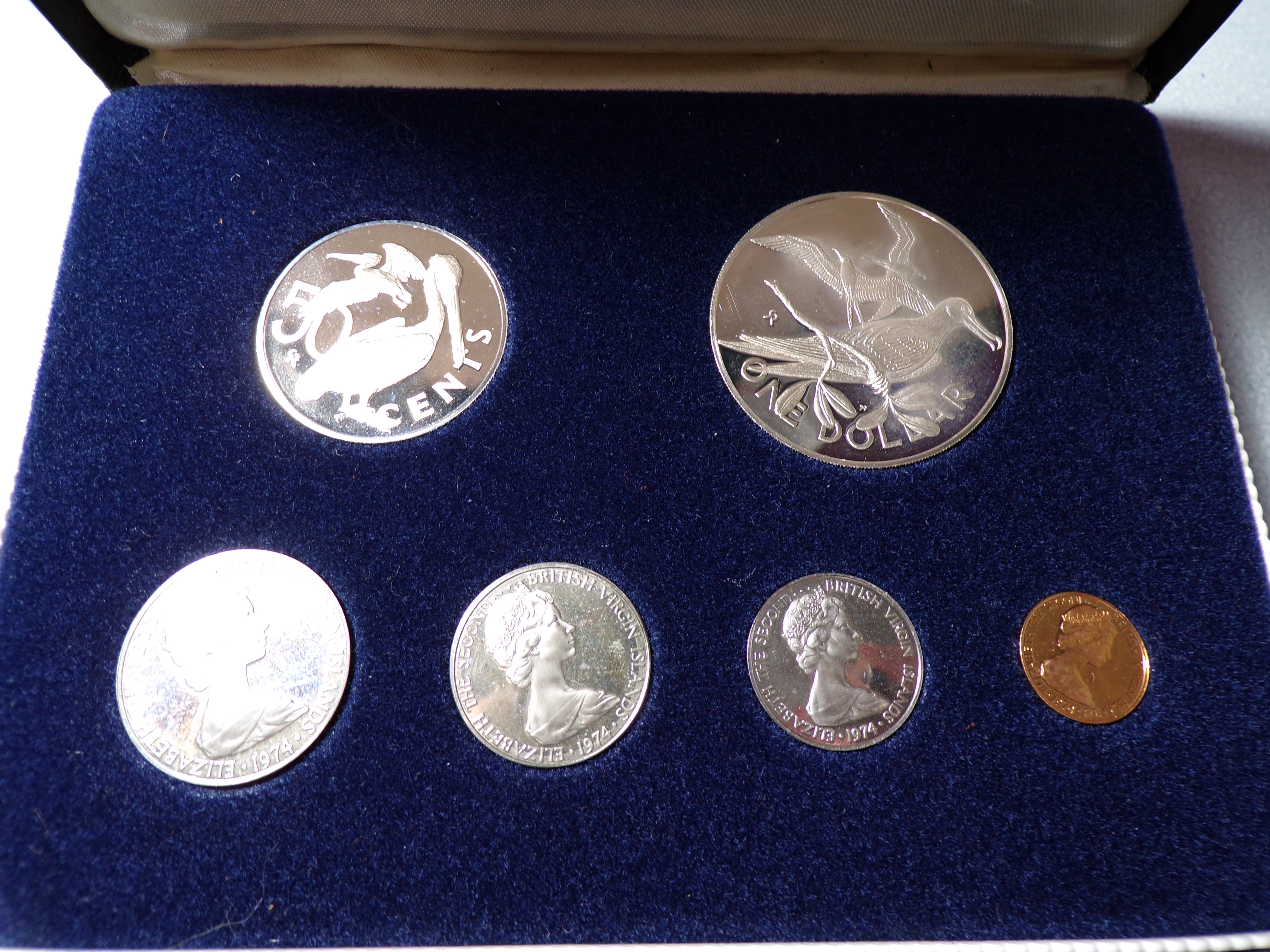 1974 BRITISH VIRGIN ISLANDS SILVER PROOF SET